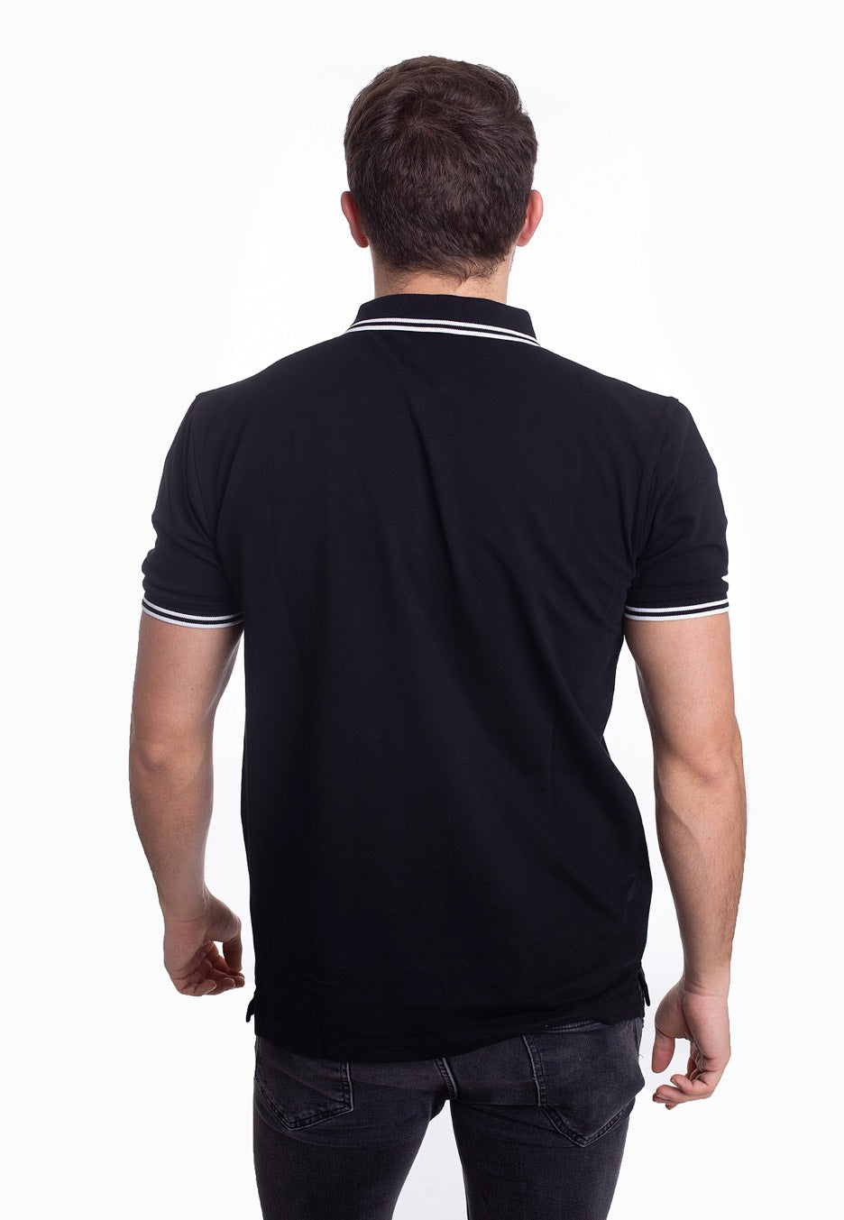 Atticus - Classic Tipped Black/White - Polo | Men-Image