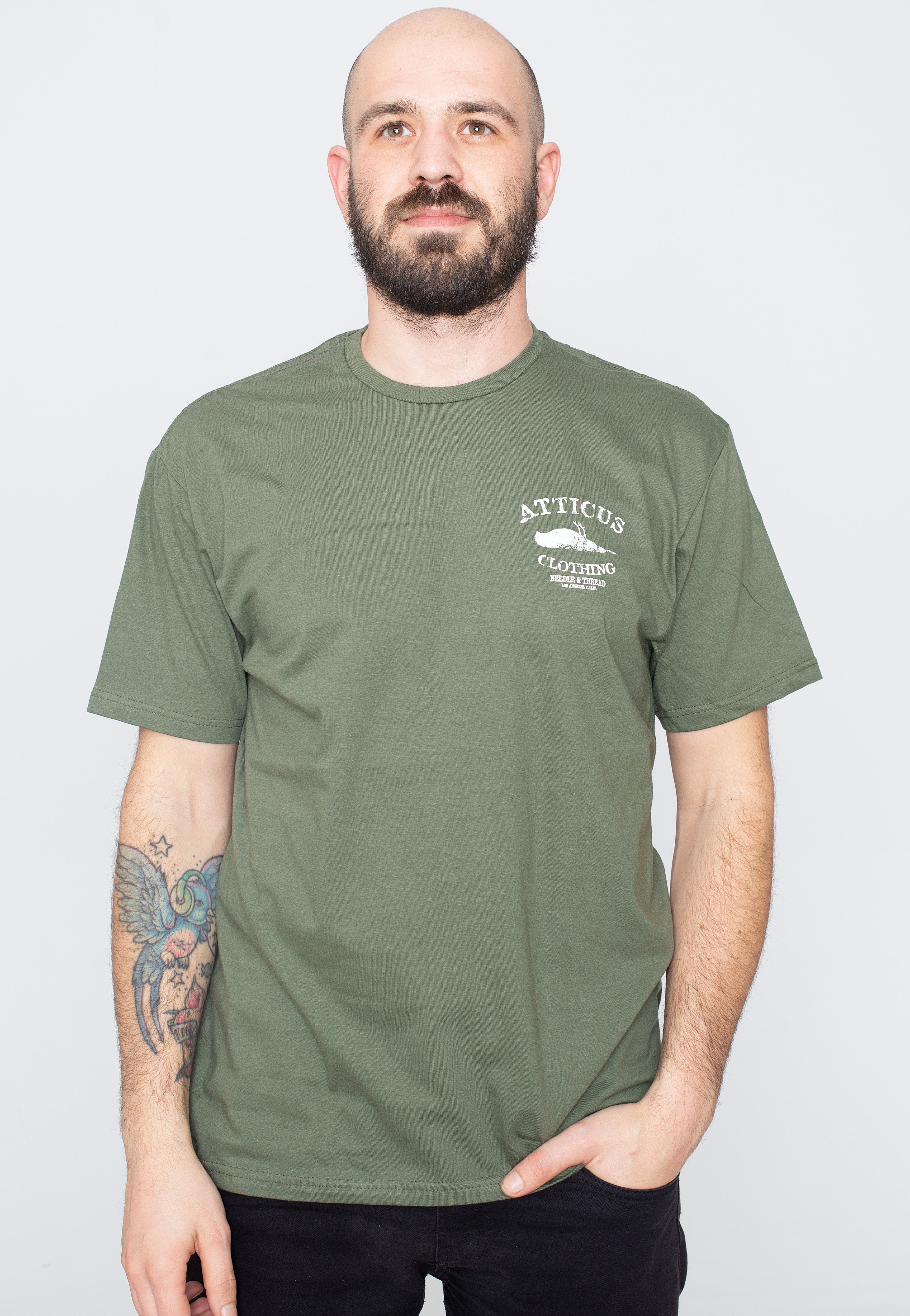 Atticus - Distinction Military Green - T-Shirt | Men-Image