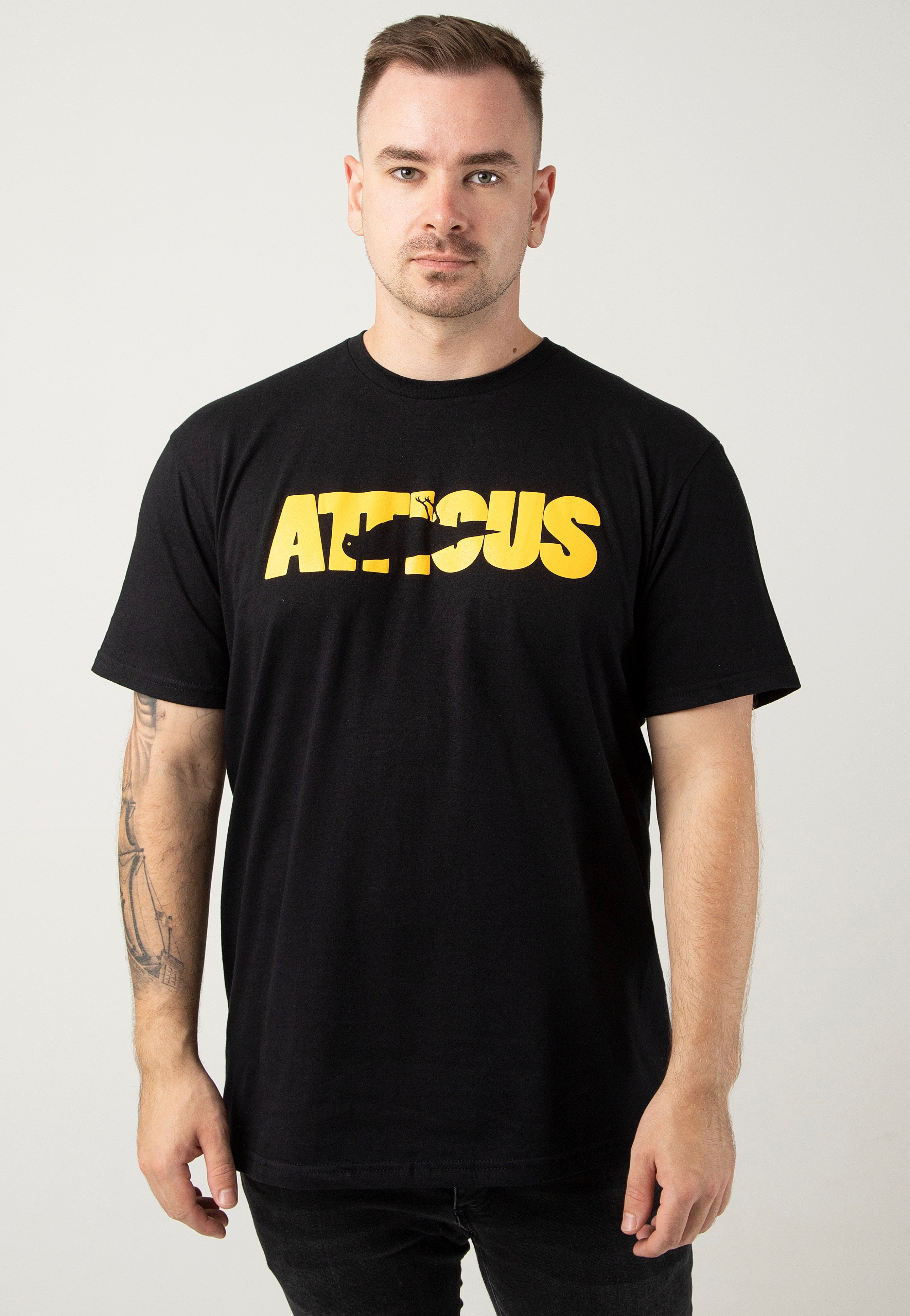 Atticus - Front Black - T-Shirt | Men-Image