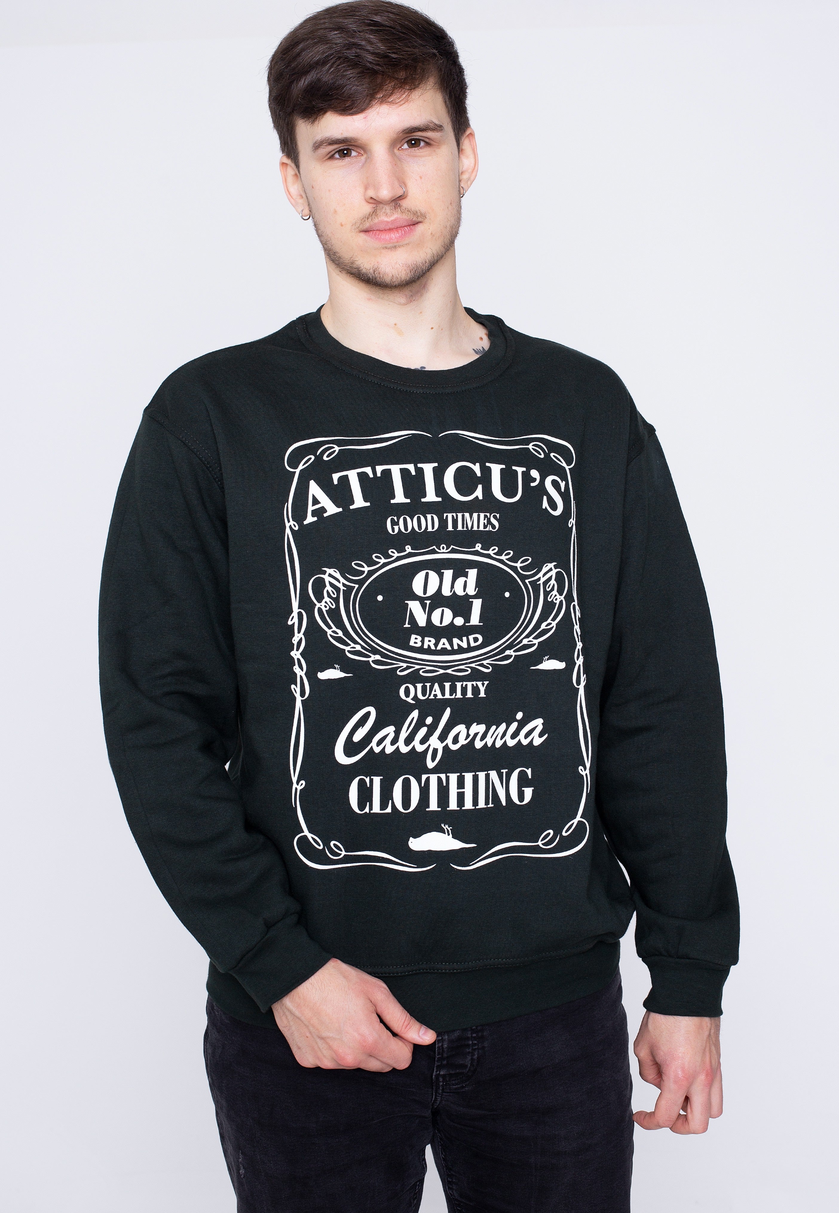 Atticus - Good Times Crewneck Hunter Green - Sweater | Men-Image