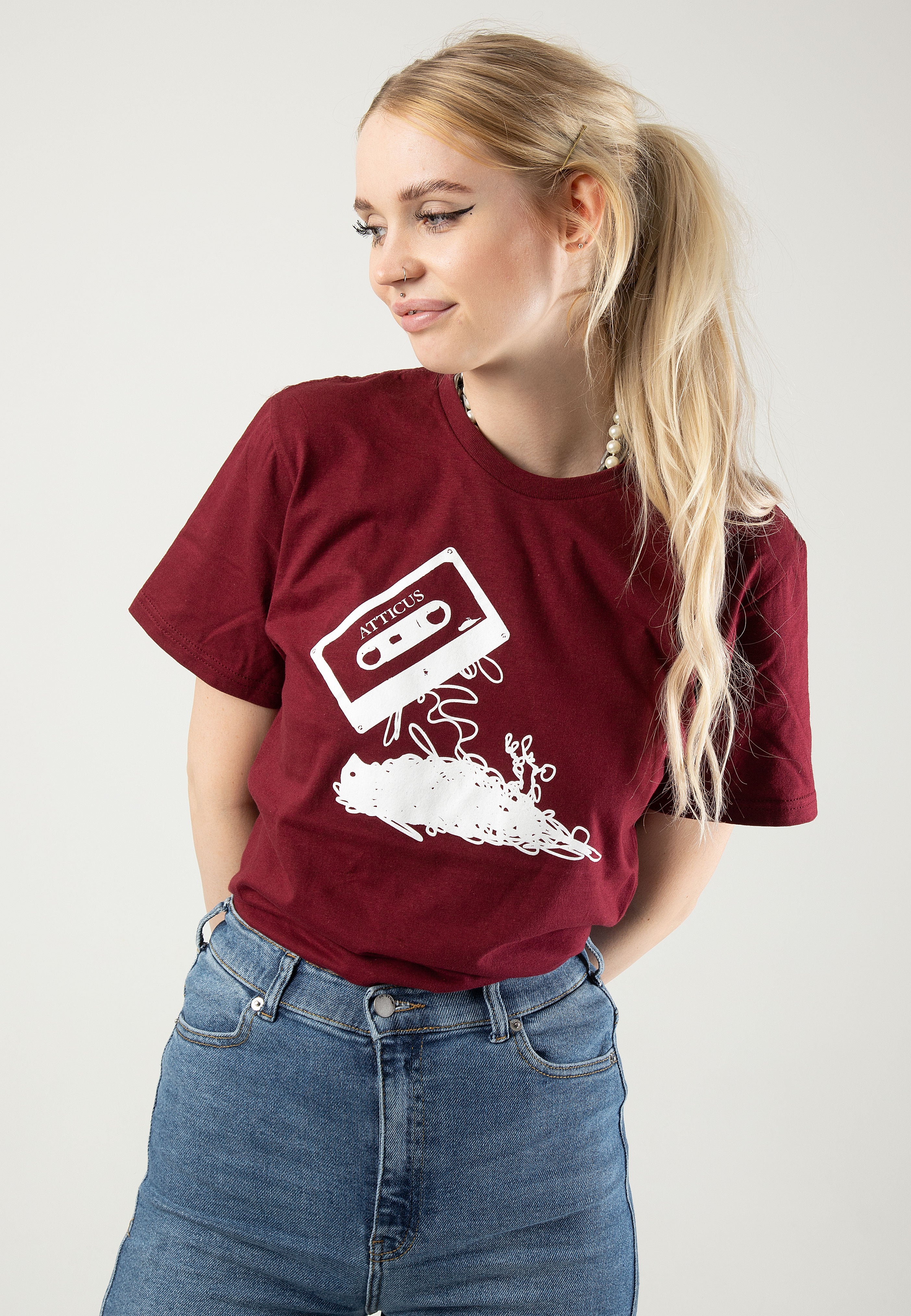 Atticus - Hometaping Maroon - T-Shirt | Women-Image