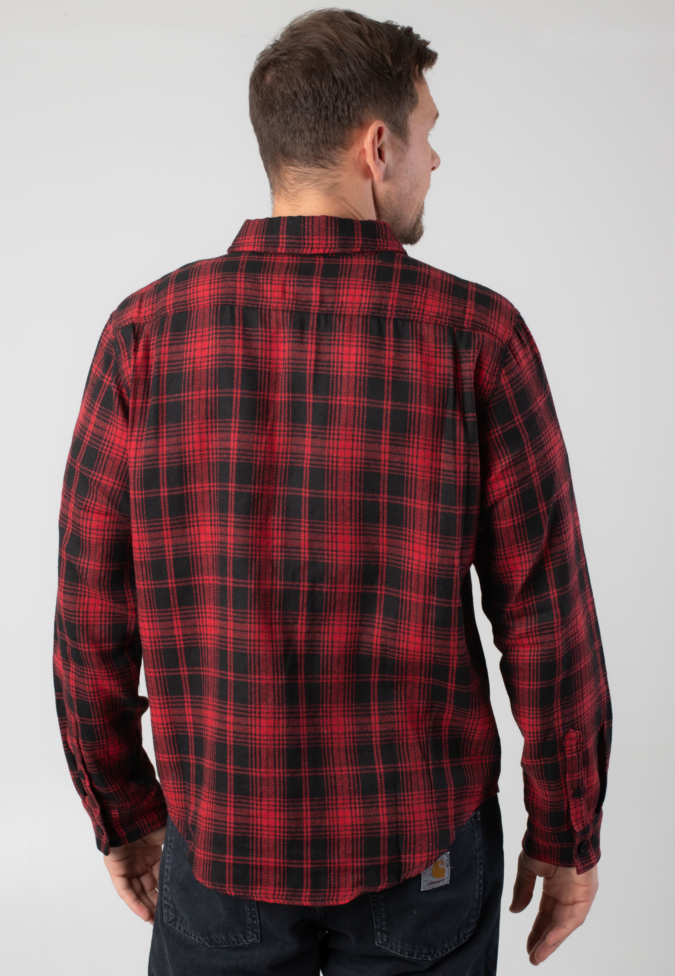 Atticus - Jack Flannel Black/Red - Shirt | Men-Image