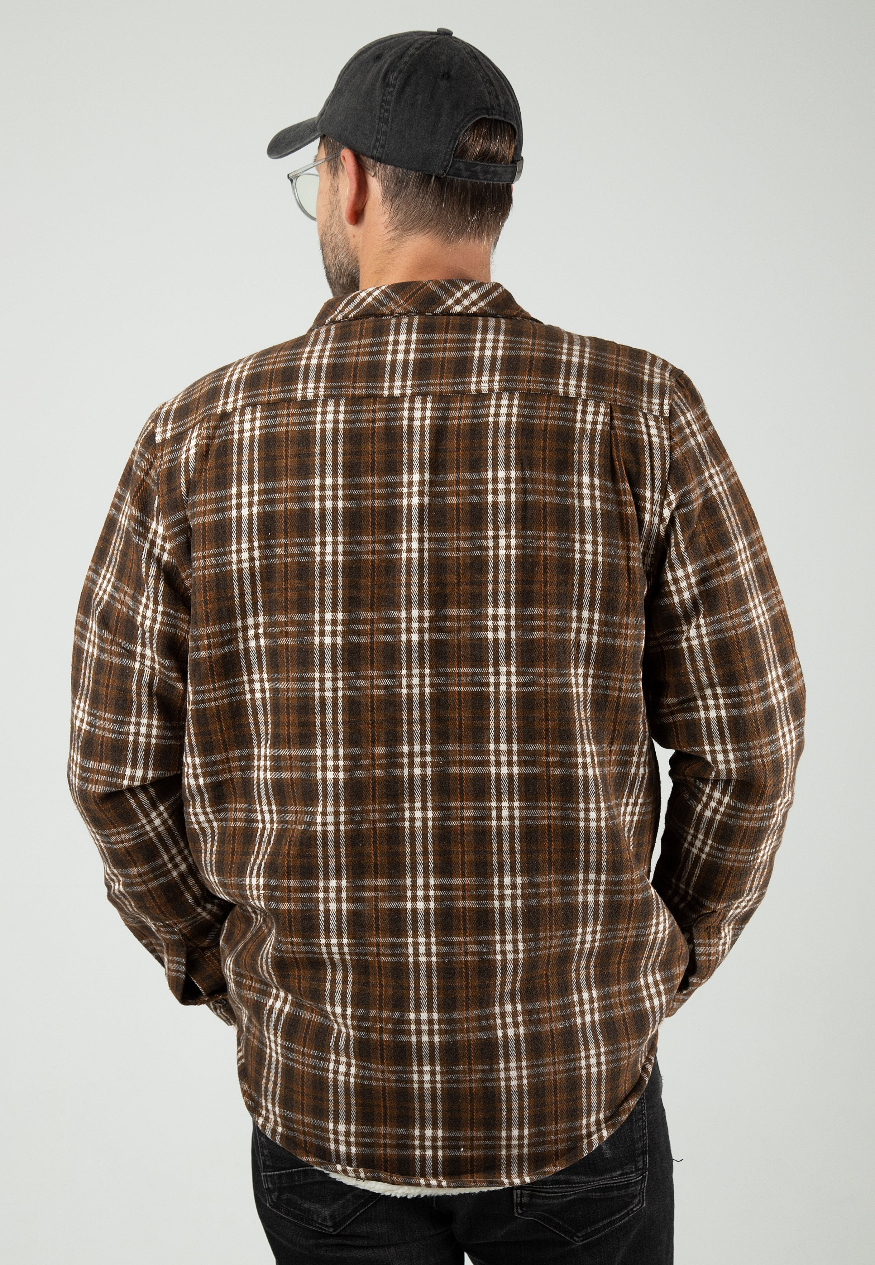 Atticus - Jeremy Flannel Brown - Jacket | Men-Image