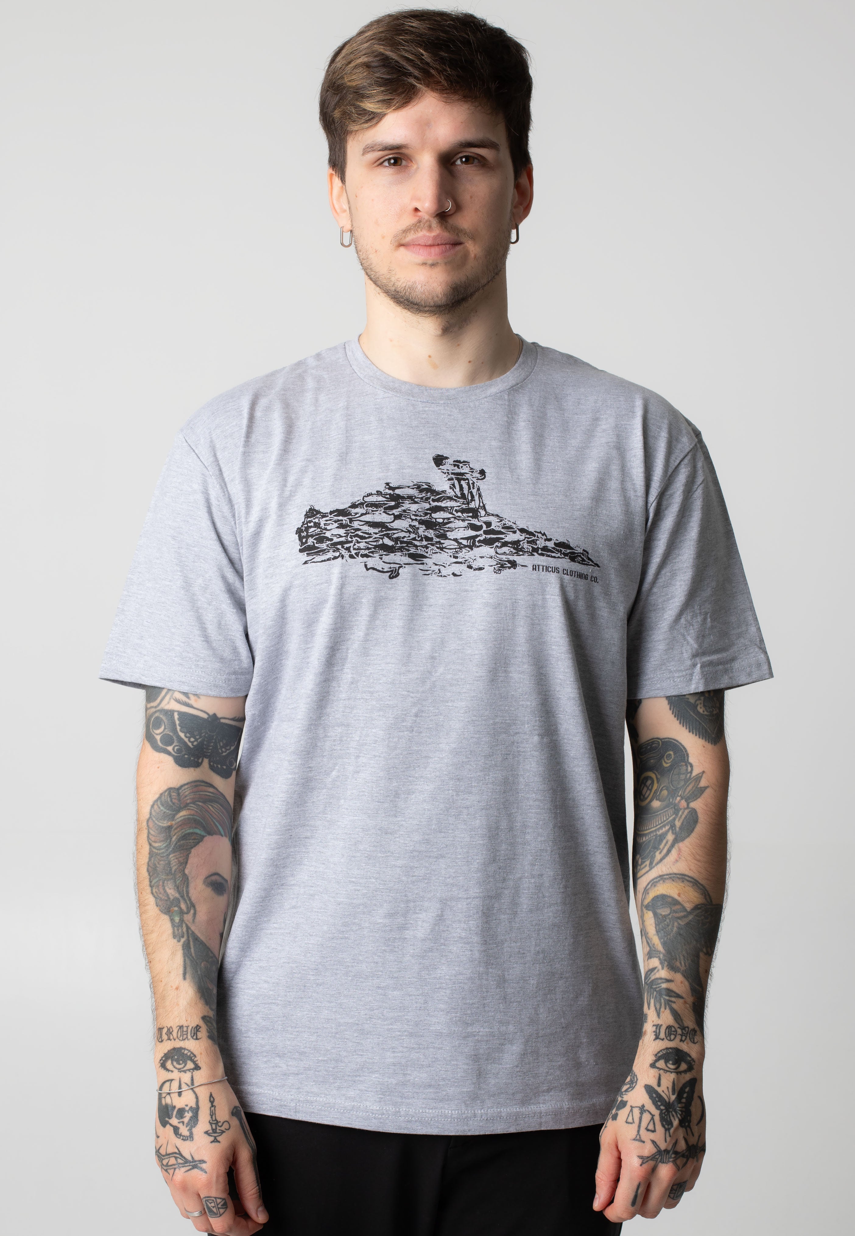 Atticus - Mess Heather Grey - T-Shirt | Men-Image