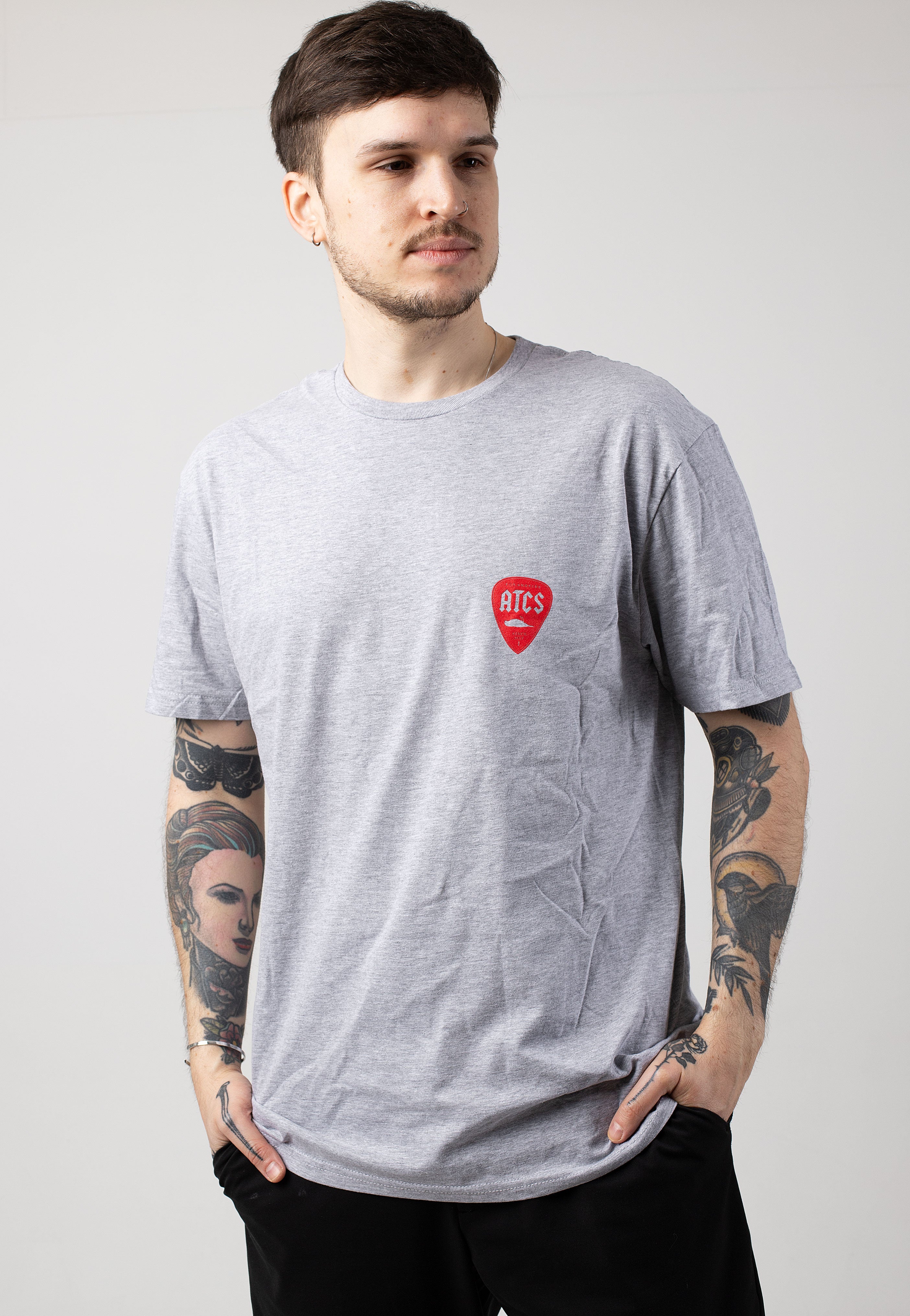 Atticus - Plectrum Heather Grey - T-Shirt | Men-Image