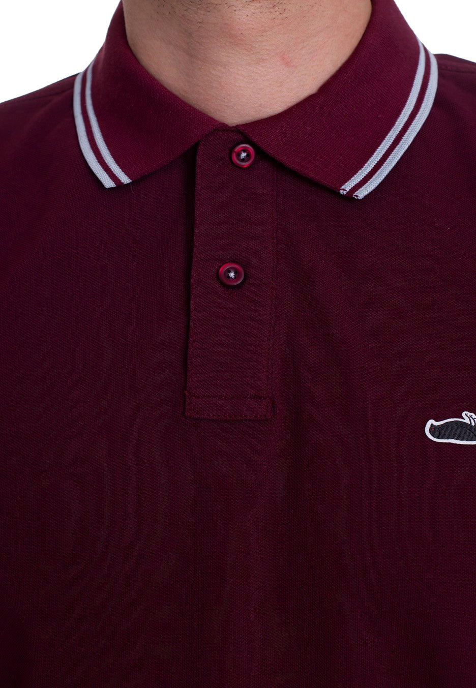 Atticus - Classic Tipped Burgundy/Sky - Polo | Men-Image