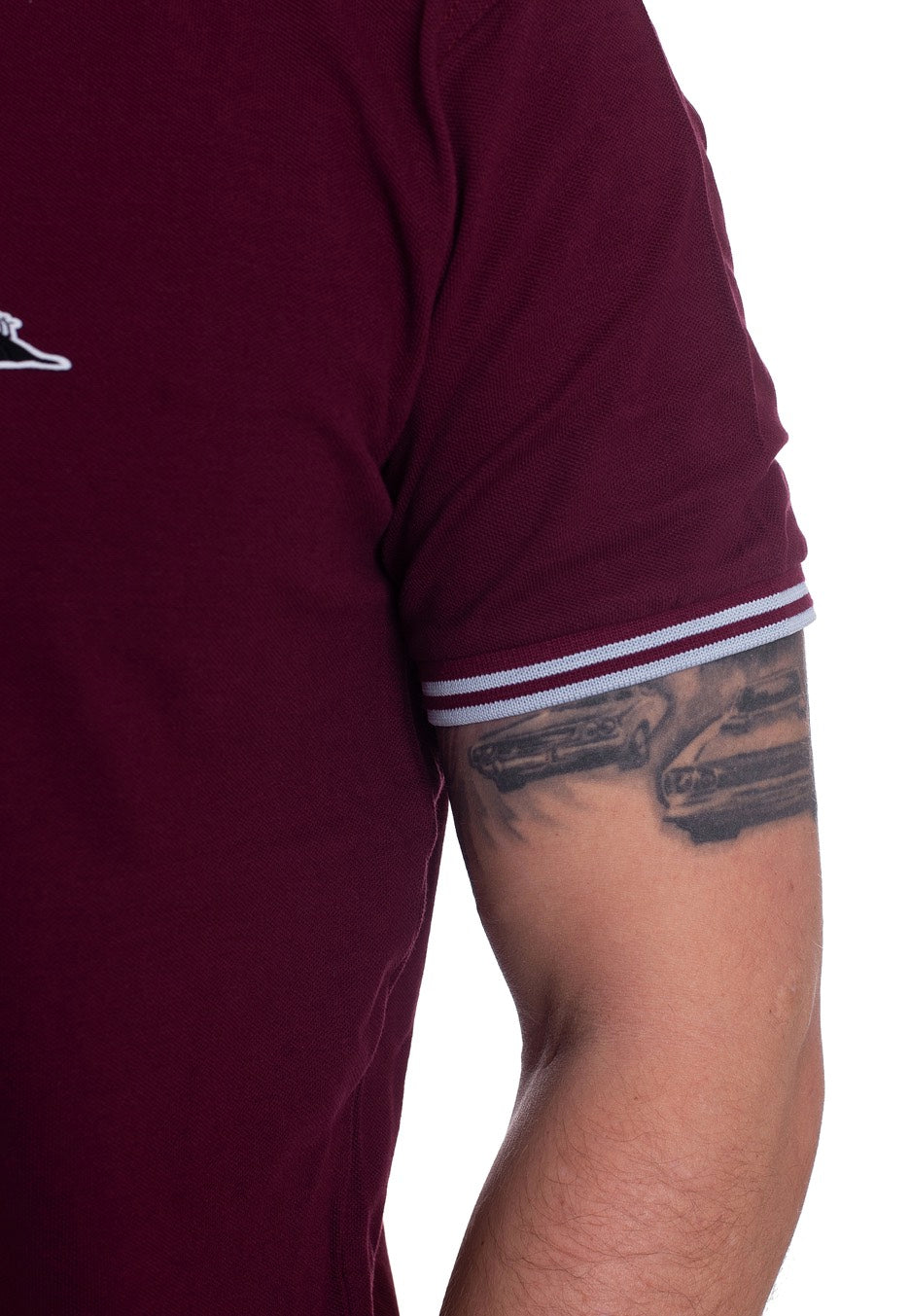 Atticus - Classic Tipped Burgundy/Sky - Polo | Men-Image