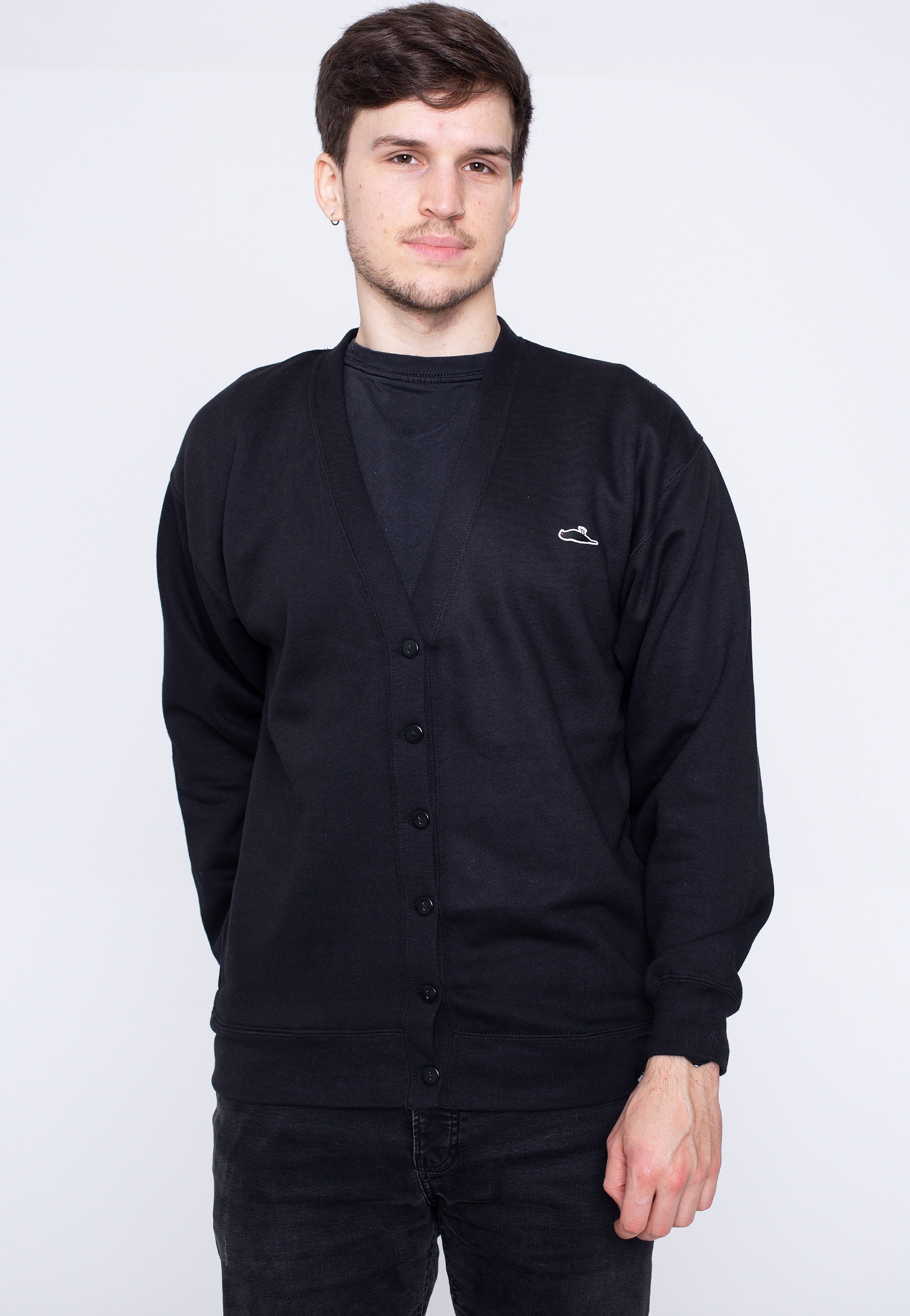 Atticus - Spector Fleece Black - Cardigan | Men-Image