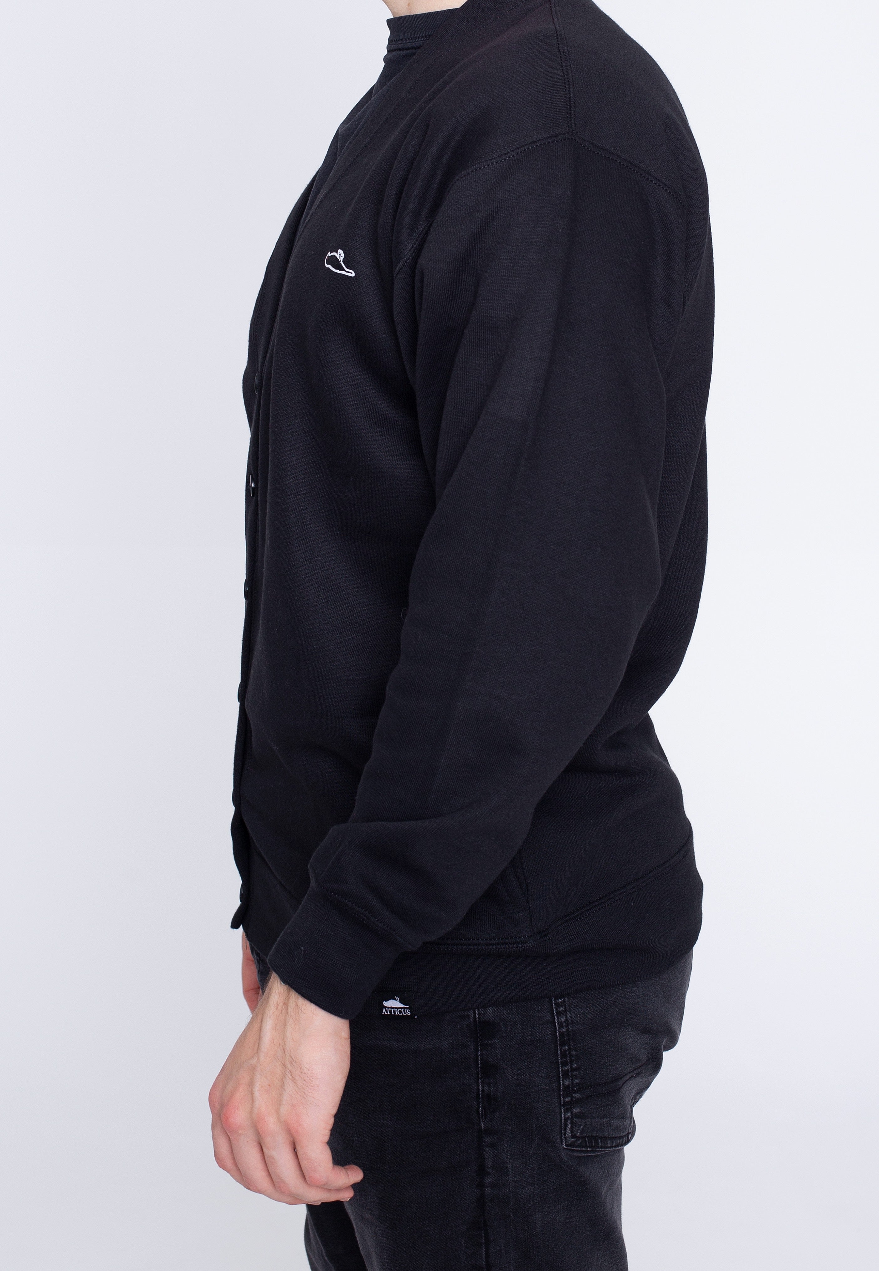 Atticus - Spector Fleece Black - Cardigan | Men-Image