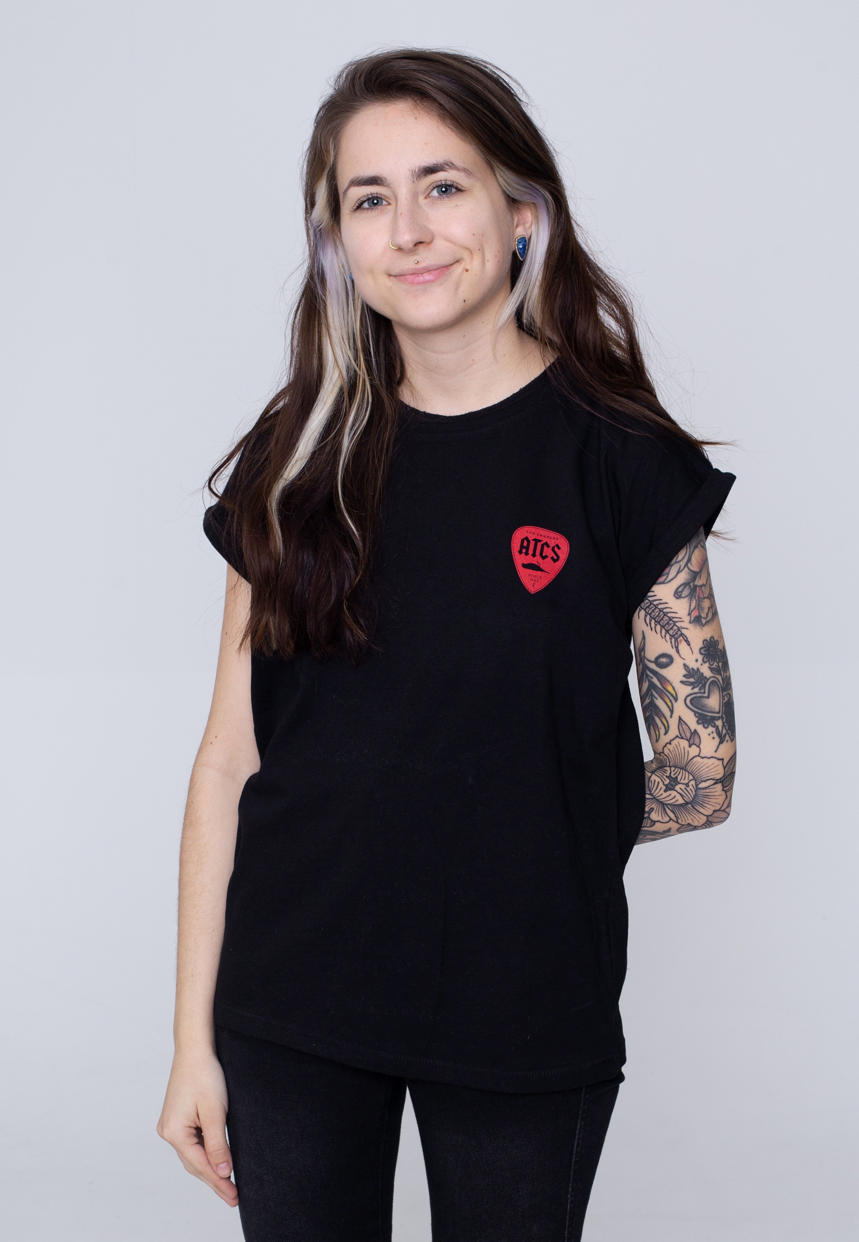 Atticus - Womens Plectrum Black - T-Shirt | Women-Image