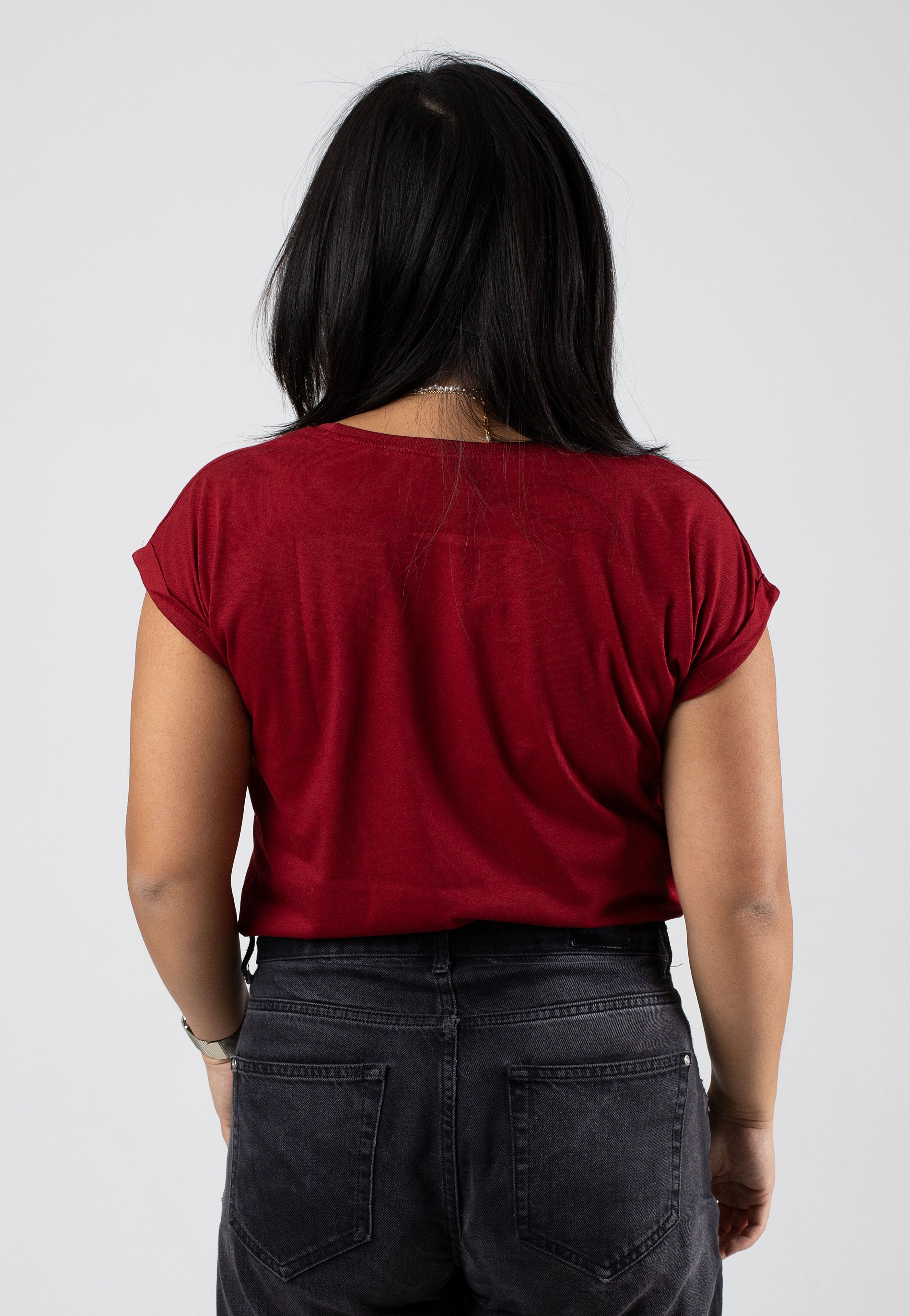 Atticus - Womens Slant Burgundy - T-Shirt | Women-Image