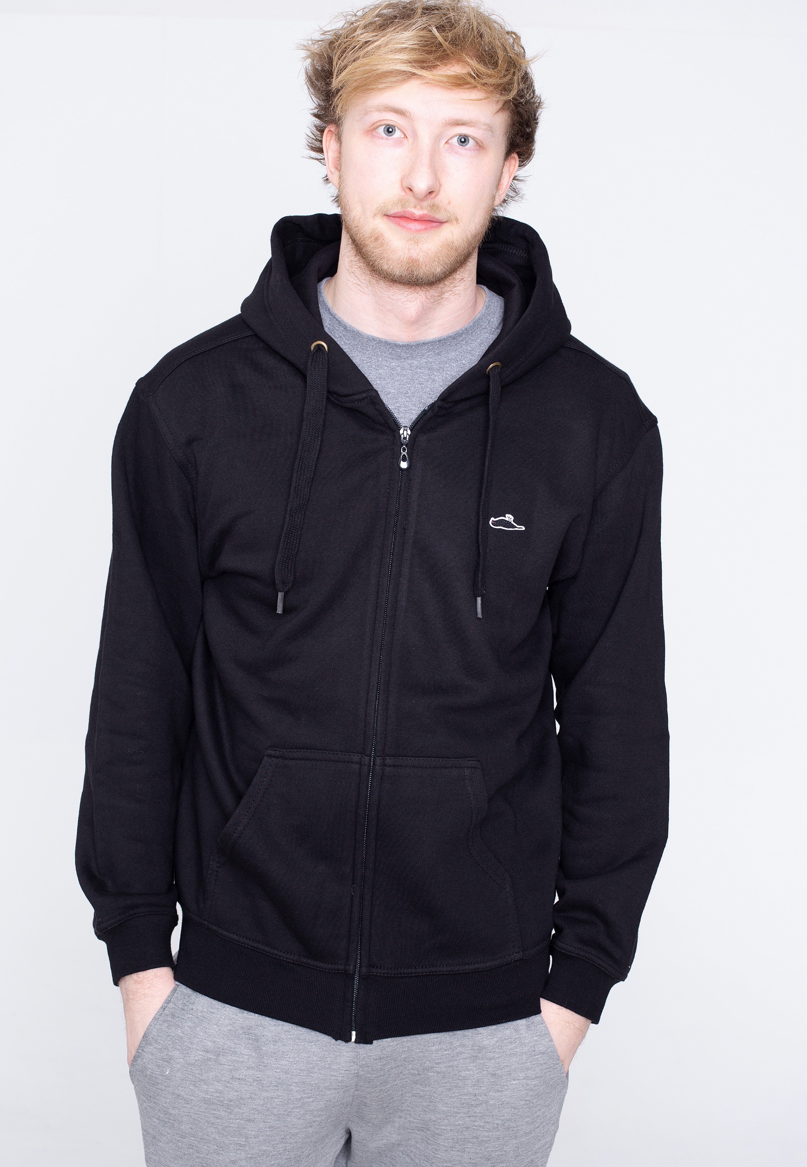 Atticus - Brand Logo Zip Black - Zipper | Men-Image