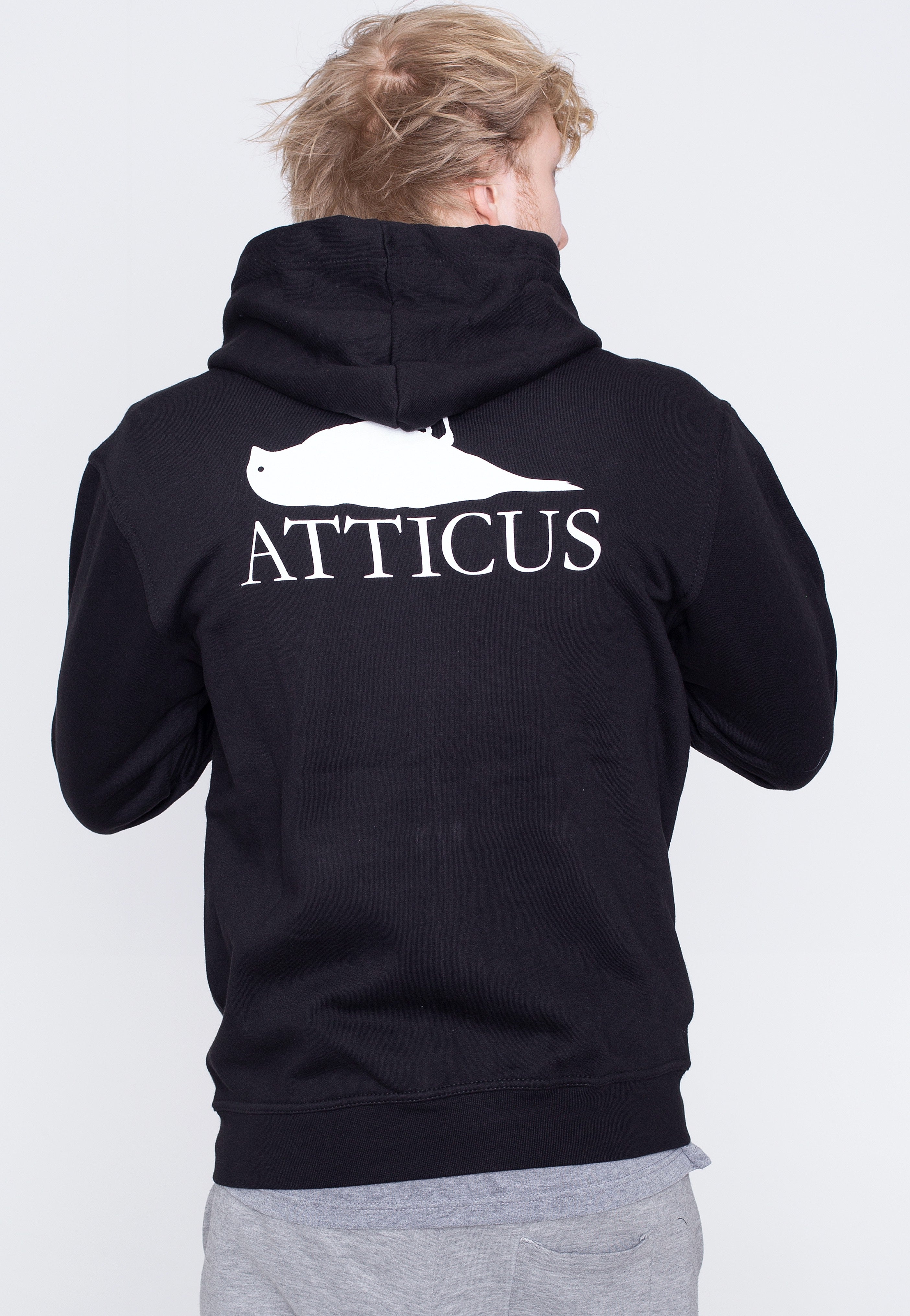 Atticus - Brand Logo Zip Black - Zipper | Men-Image