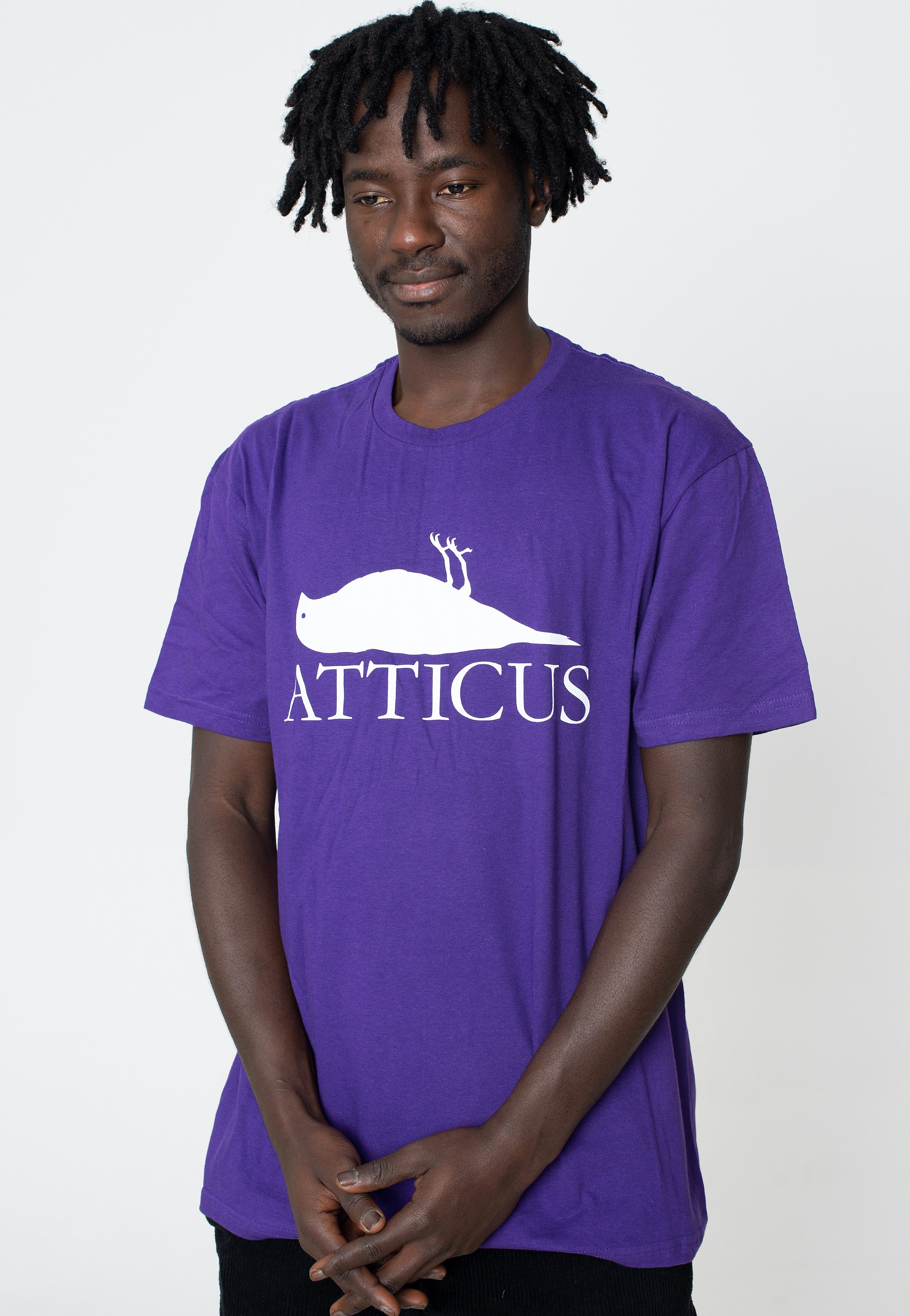 Atticus - Brand Logo Purple - T-Shirt | Men-Image