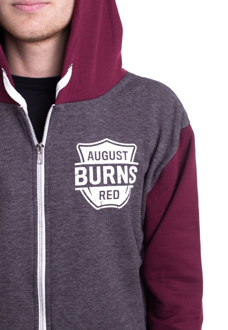 August Burns Red - Angry Music Charcoal/Burgundy - Zipper | Men-Image