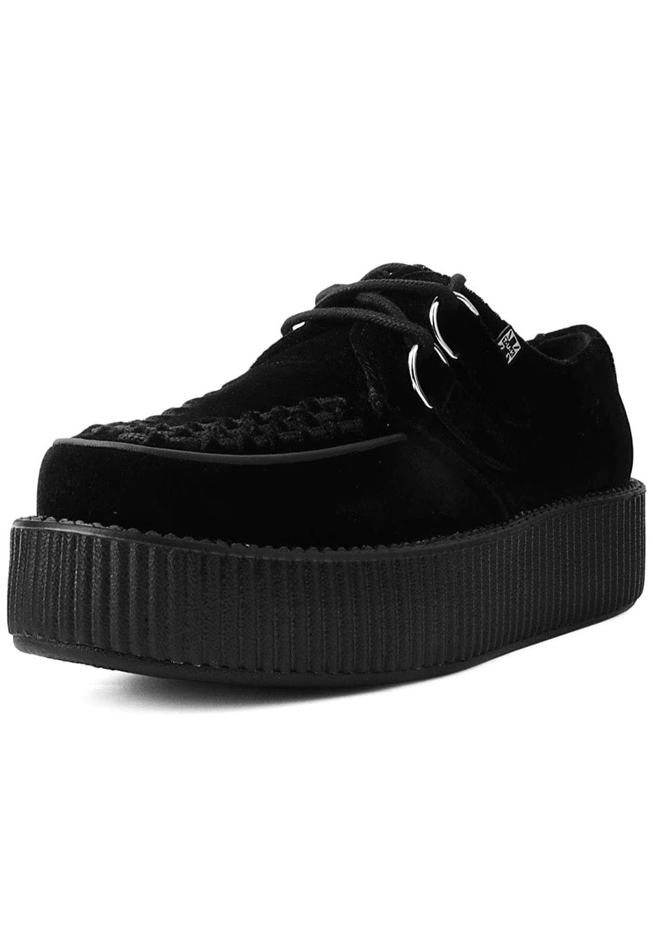 T.U.K. - Viva Mondo Creeper Black Velvet - Girl Shoes | Women-Image