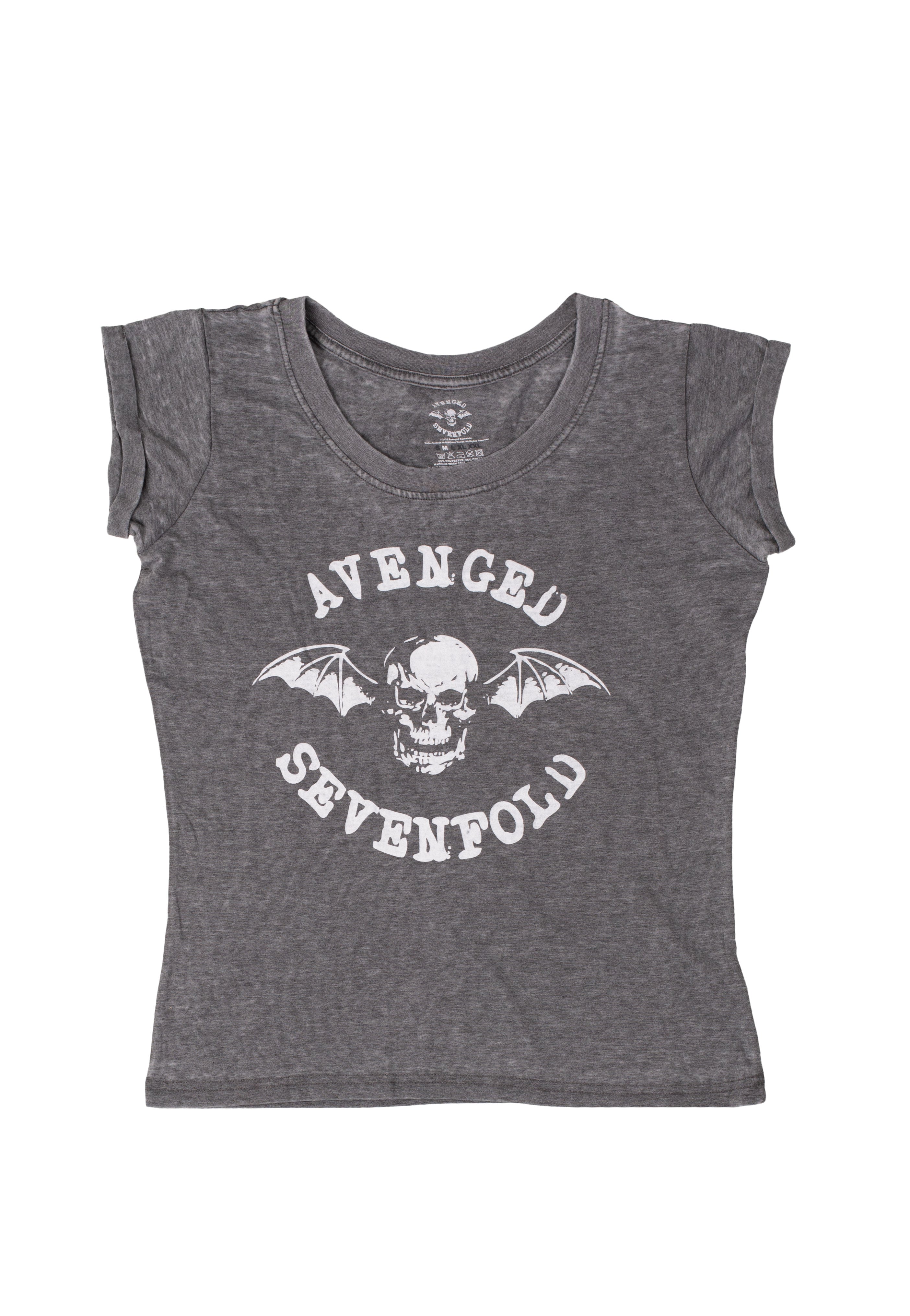 Avenged Sevenfold - Deathbat Burnout Grey - Girly | Neutral-Image