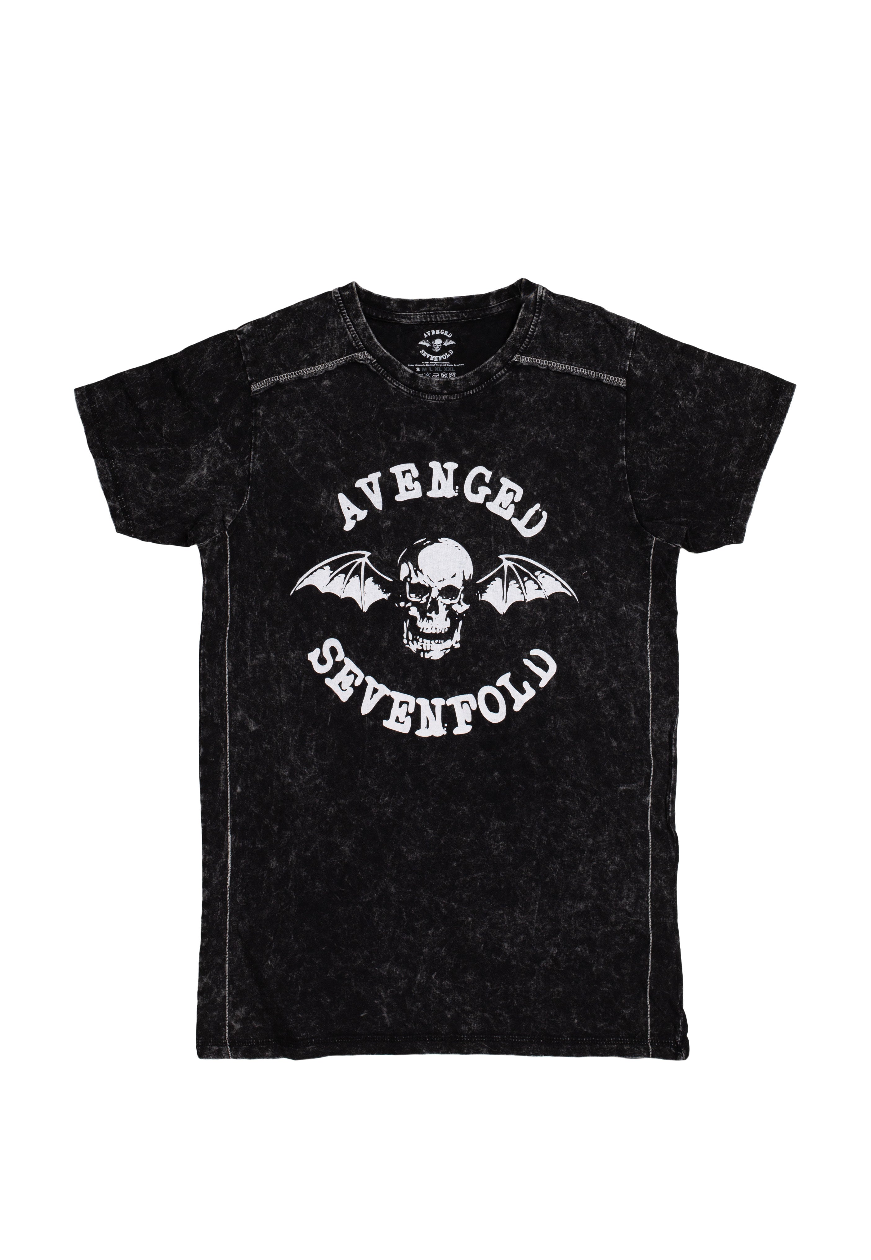 Avenged Sevenfold - Logo Snow Wash - T-Shirt | Neutral-Image