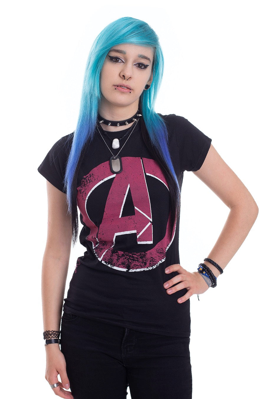 The Avengers - Distressed A Logo - Girly | Women-Image