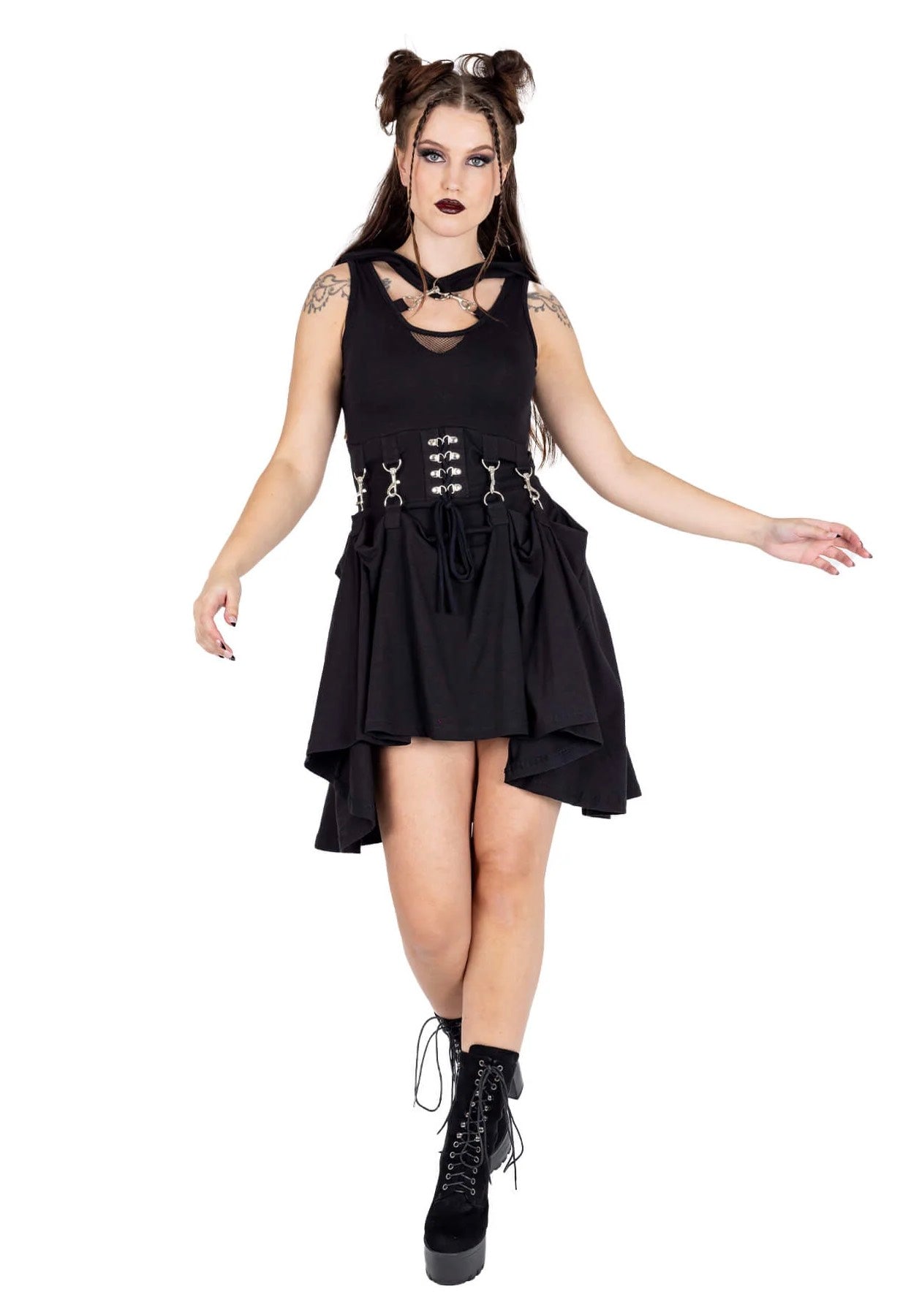 Poizen Industries - Azalea Black - Dress | Women-Image