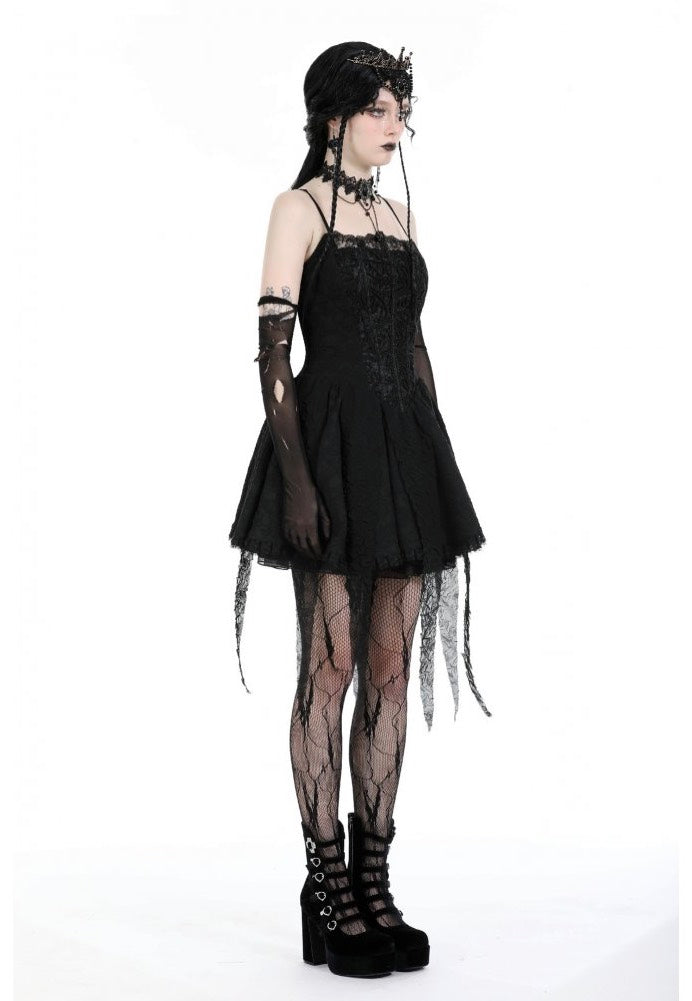 Dark In Love - Gothic Twine Tied The Chest Strap - Dress | Women-Image