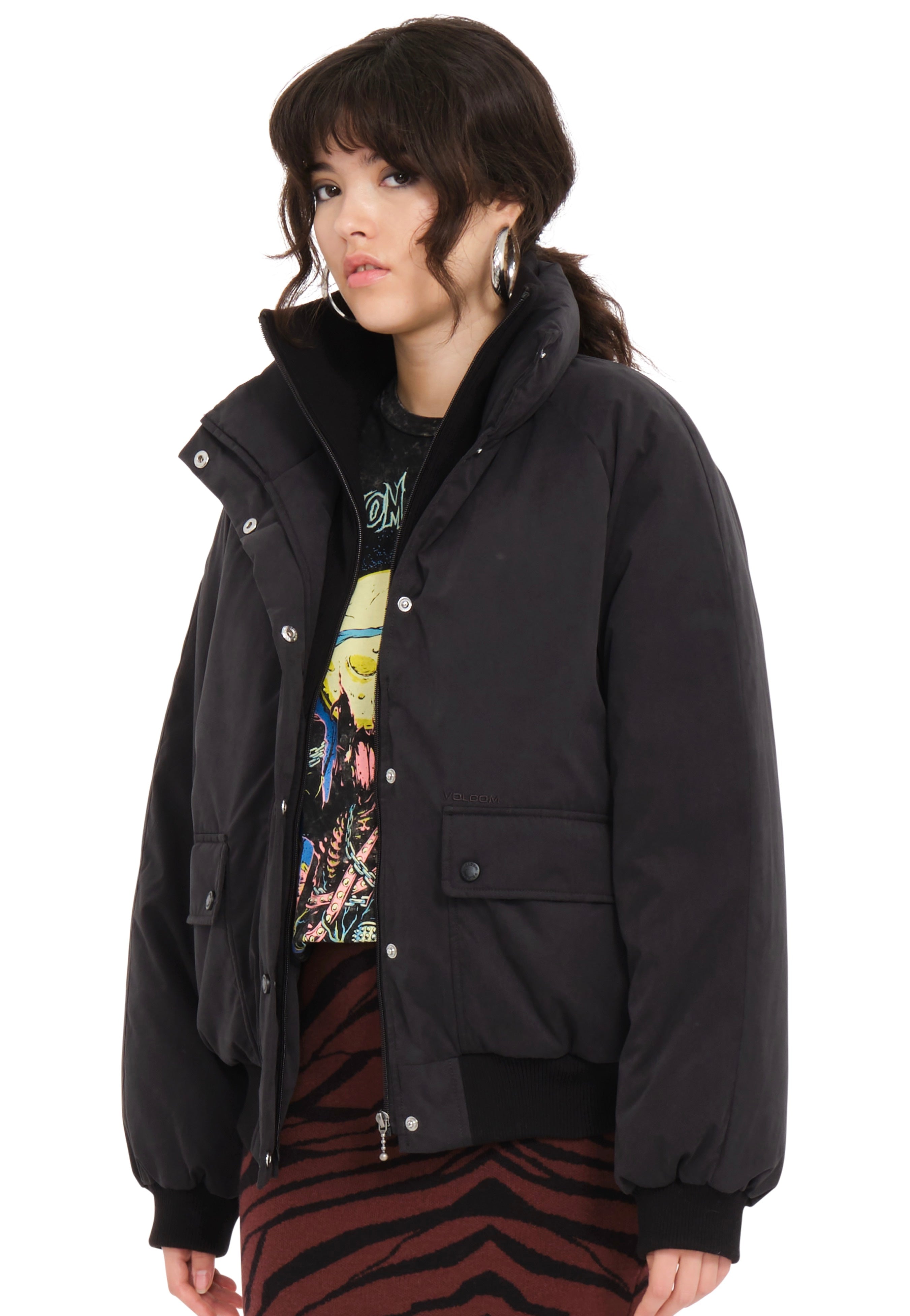 Volcom - Sleepi Puff Blouson Black - Jacket | Women-Image