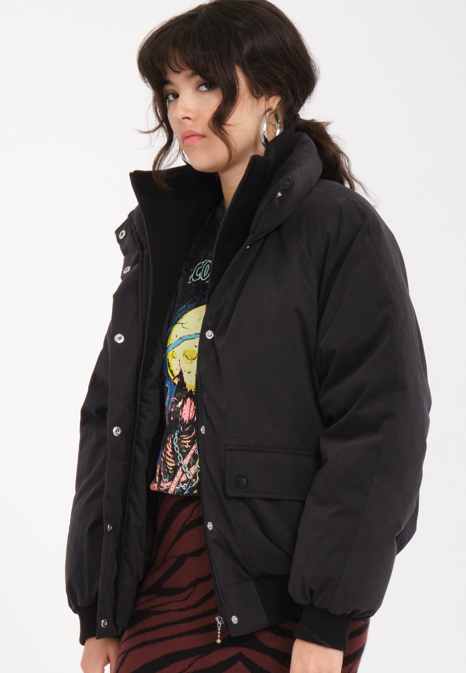 Volcom - Sleepi Puff Blouson Black - Jacket | Women-Image