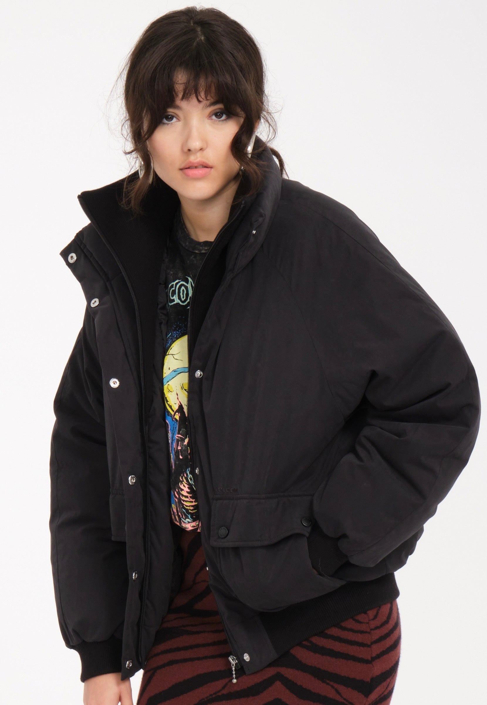 Volcom - Sleepi Puff Blouson Black - Jacket | Women-Image