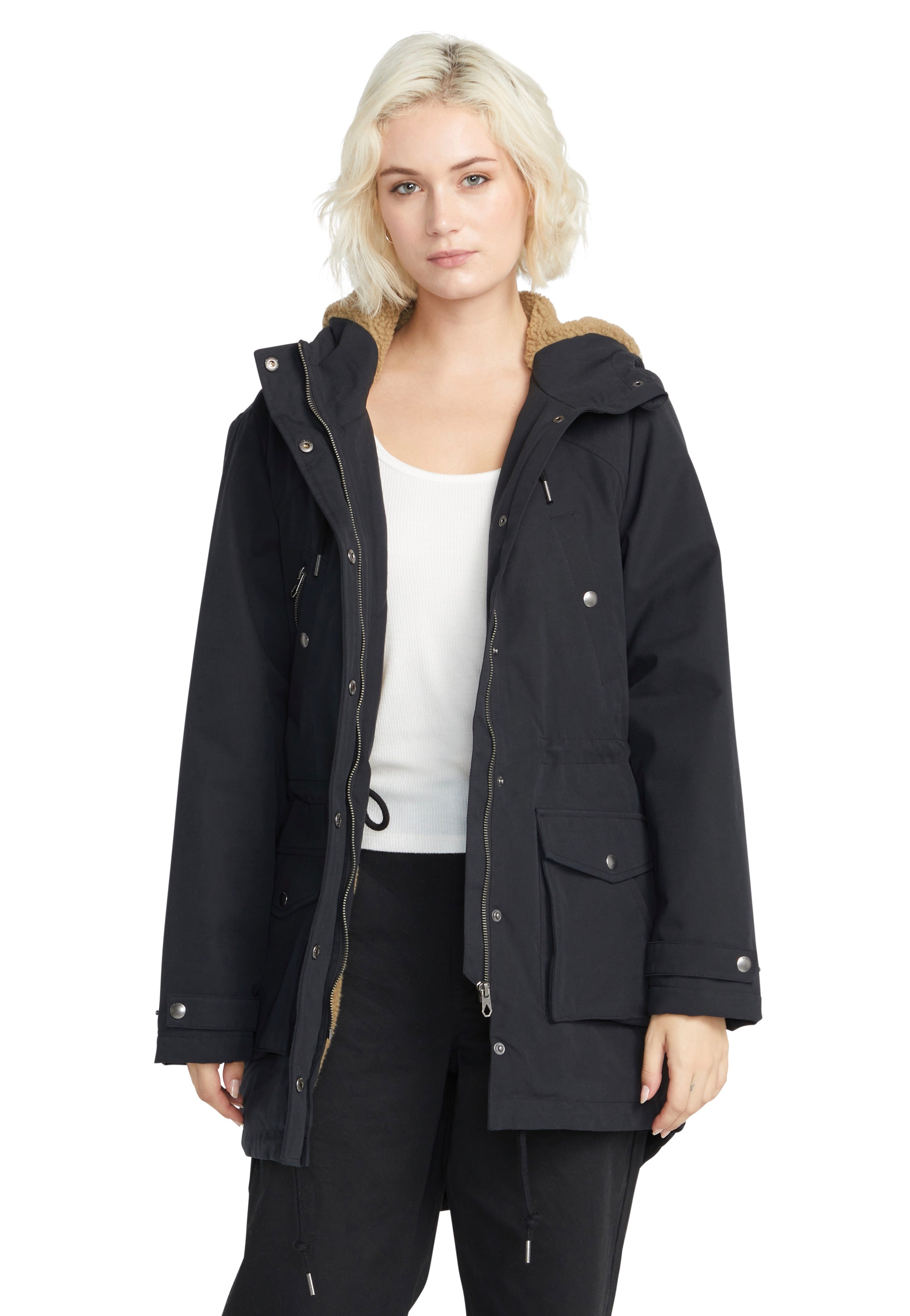 Volcom - Walk On By 5k Black - Parka | Women-Image