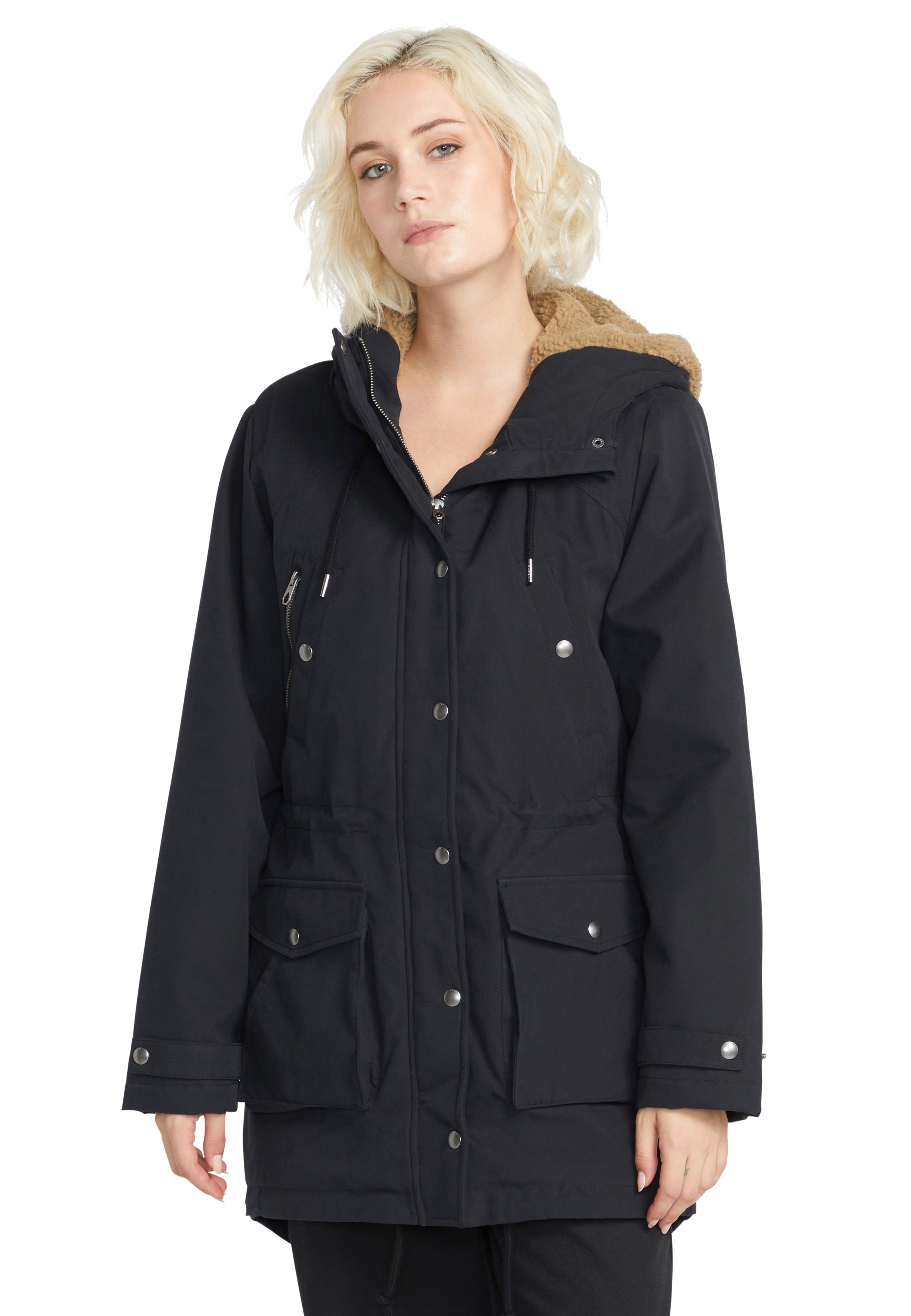 Volcom - Walk On By 5k Black - Parka | Women-Image