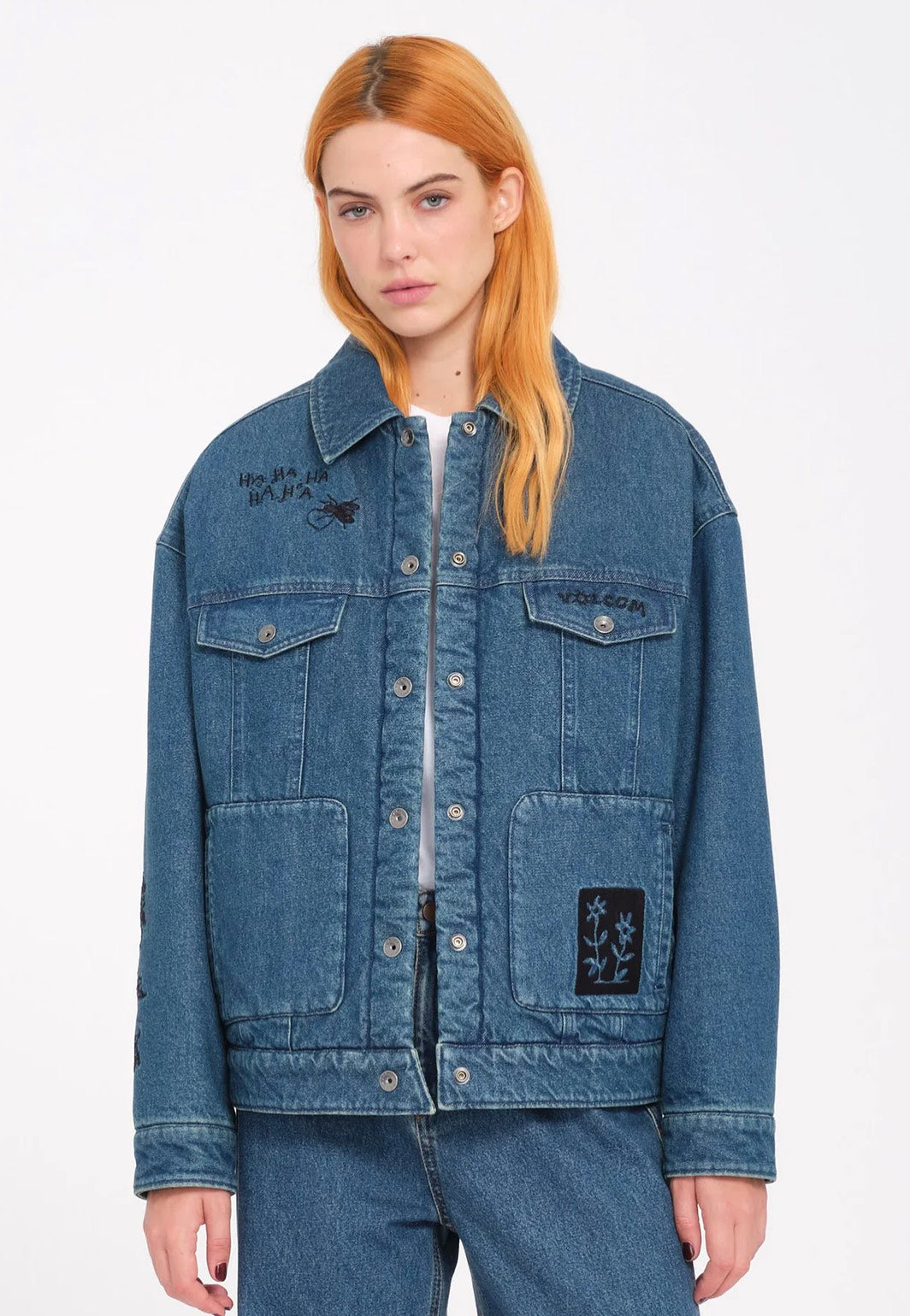 Volcom - Fa Keutchi Vmi/Vintage Marbled Indigo - Jacket | Women-Image