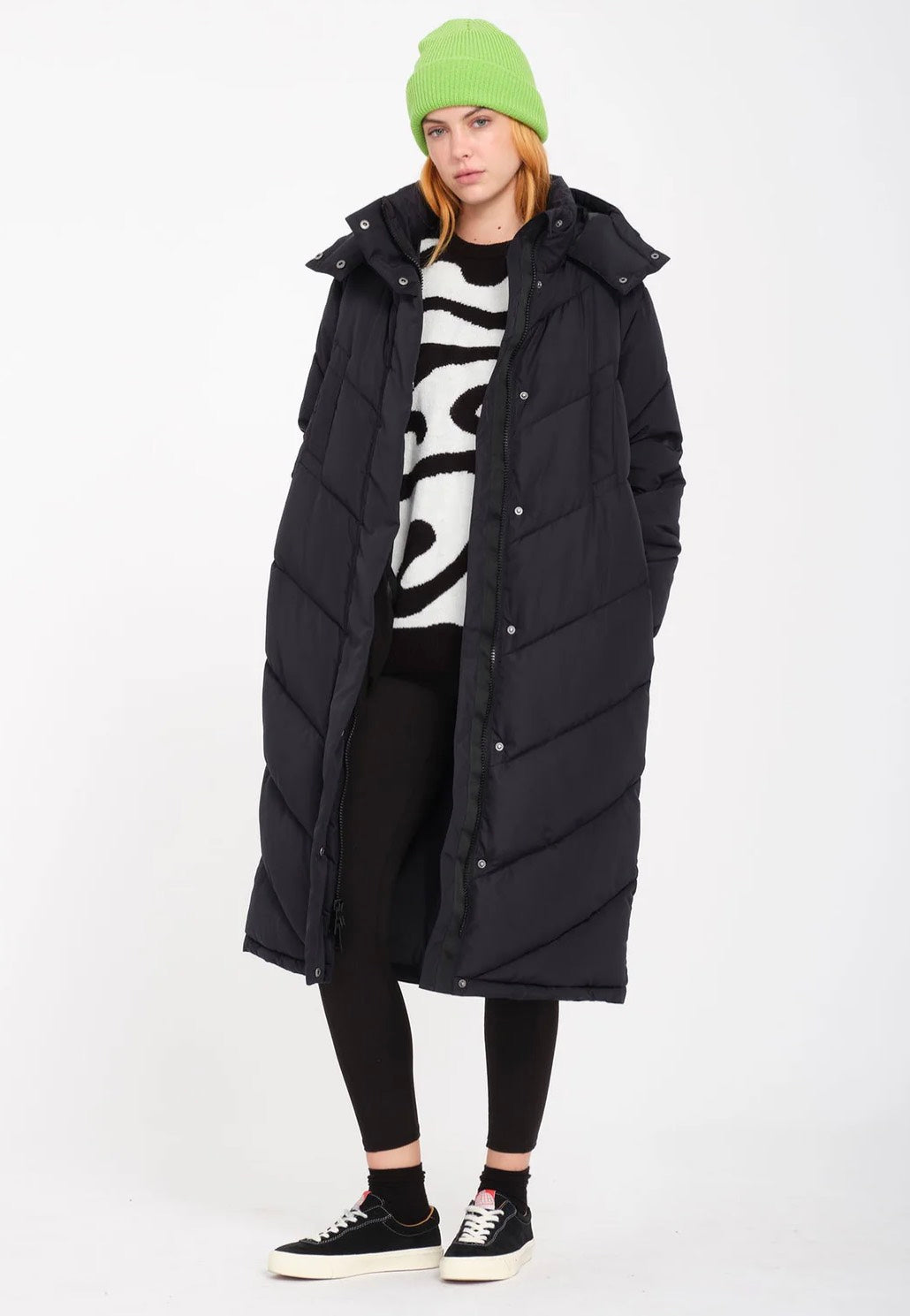 Volcom - Alldaylong Puff Black - Jacket | Women-Image