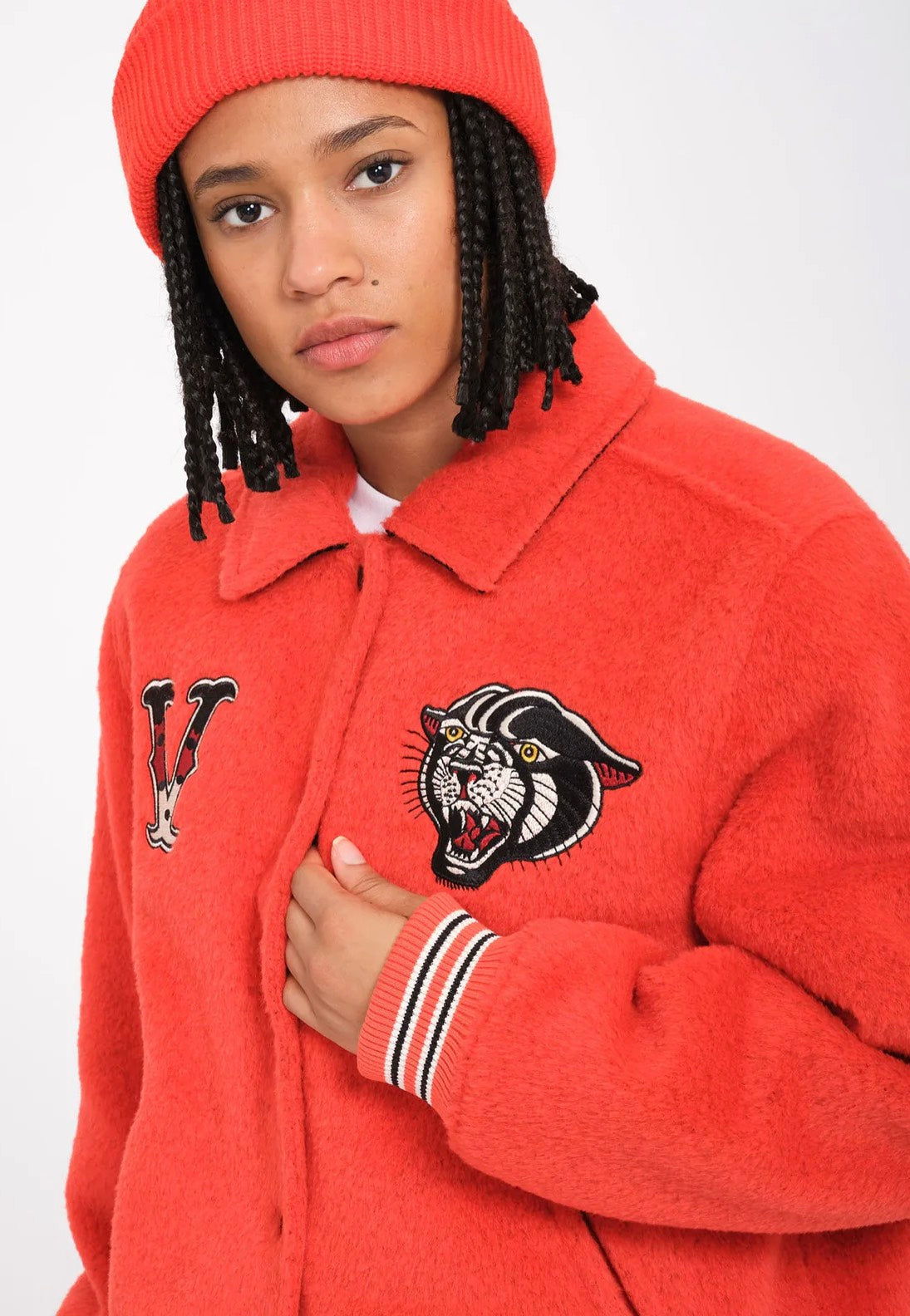 Volcom - Sickstone Bright Red - College Jacket | Women-Image