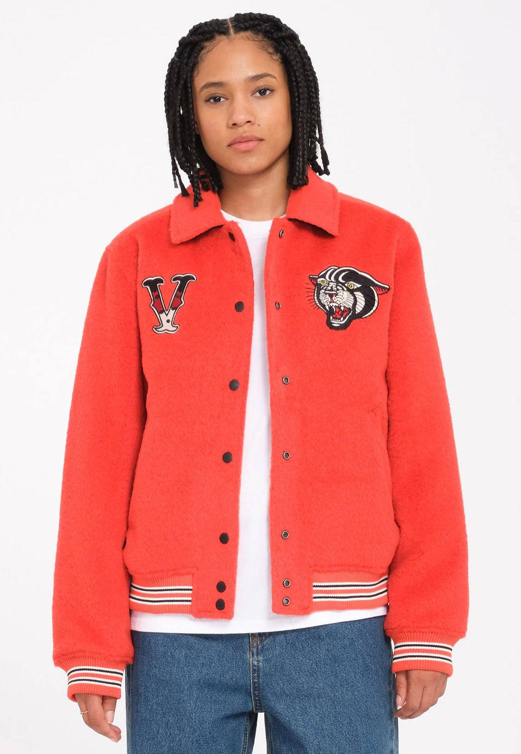 Volcom - Sickstone Bright Red - College Jacket | Women-Image