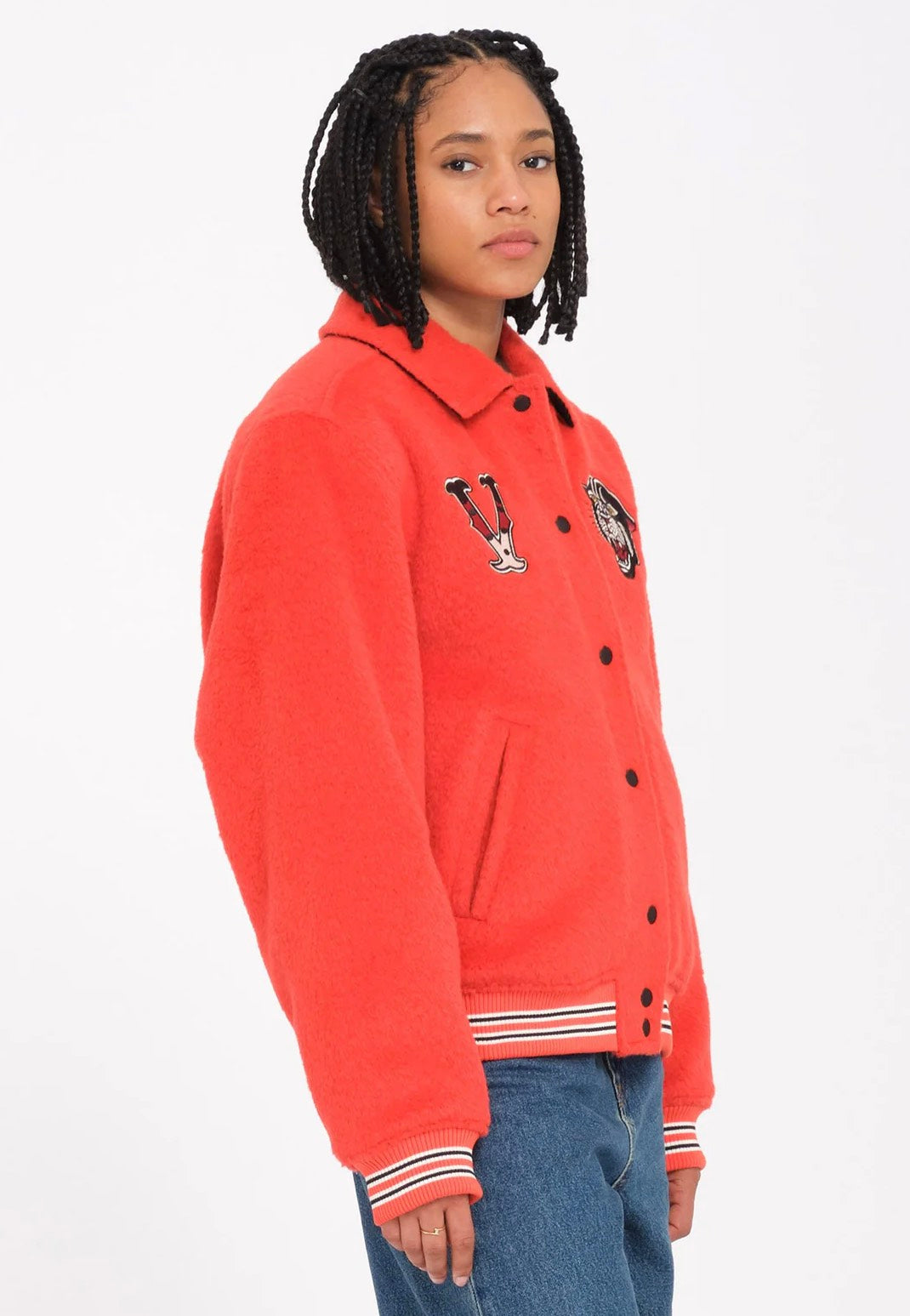 Volcom - Sickstone Bright Red - College Jacket | Women-Image