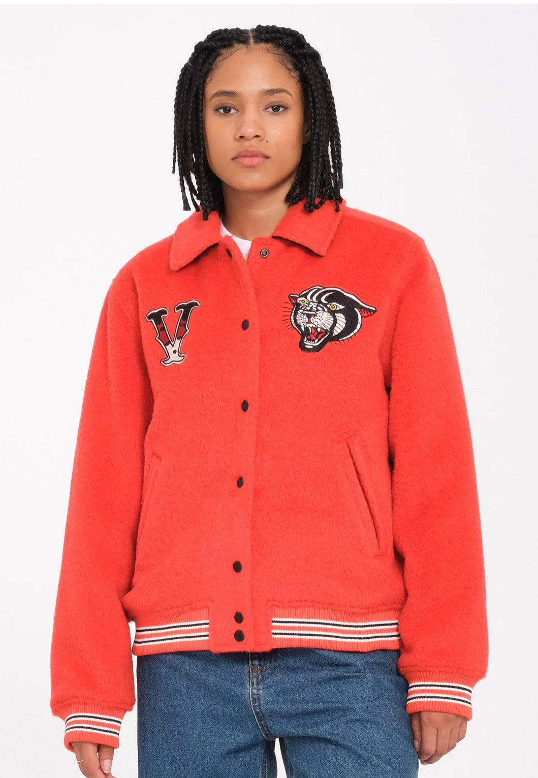 Volcom - Sickstone Bright Red - College Jacket | Women-Image