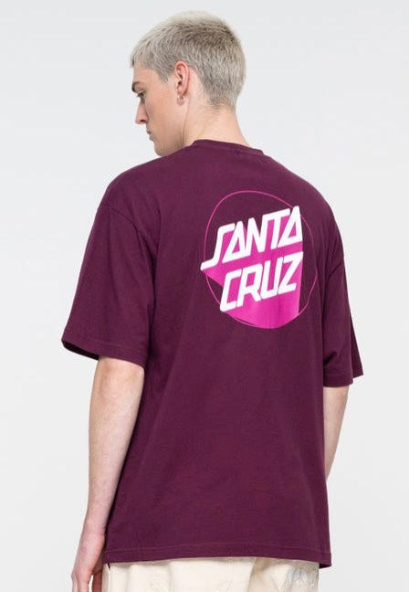 Santa Cruz - Delta Shadow Dot Beetroot - T-Shirt | Men-Image