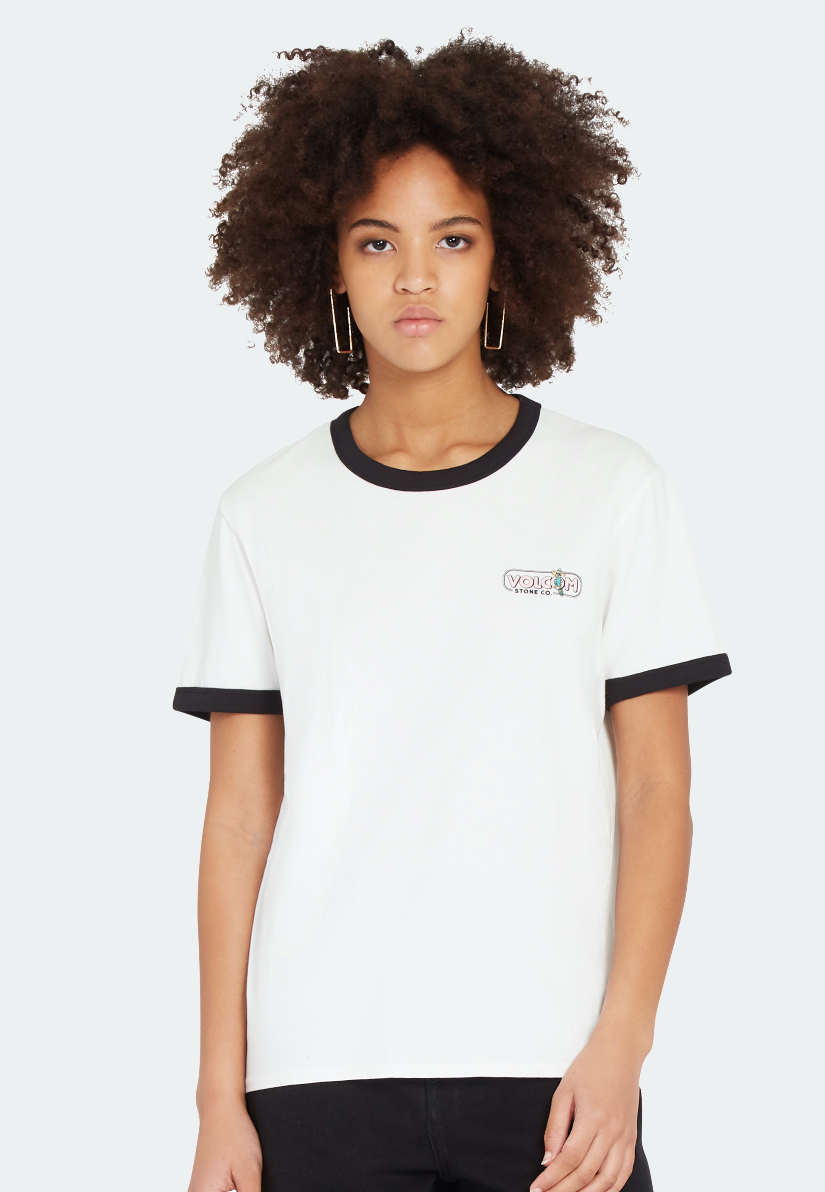 Volcom - Truly Ringer Star White - Girly | Women-Image