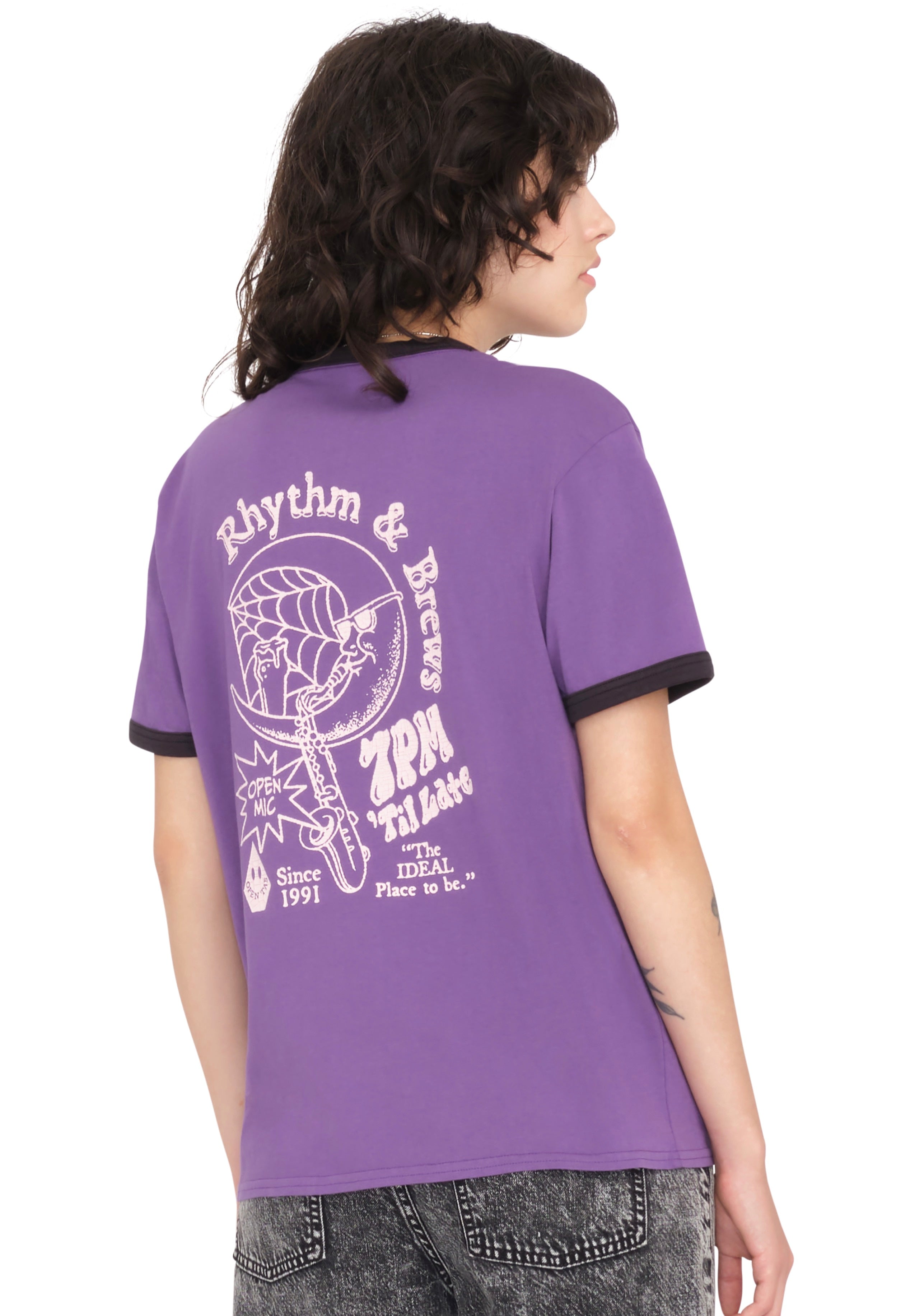 Volcom - Truly Ringer Deep Purple - T-Shirt | Women-Image