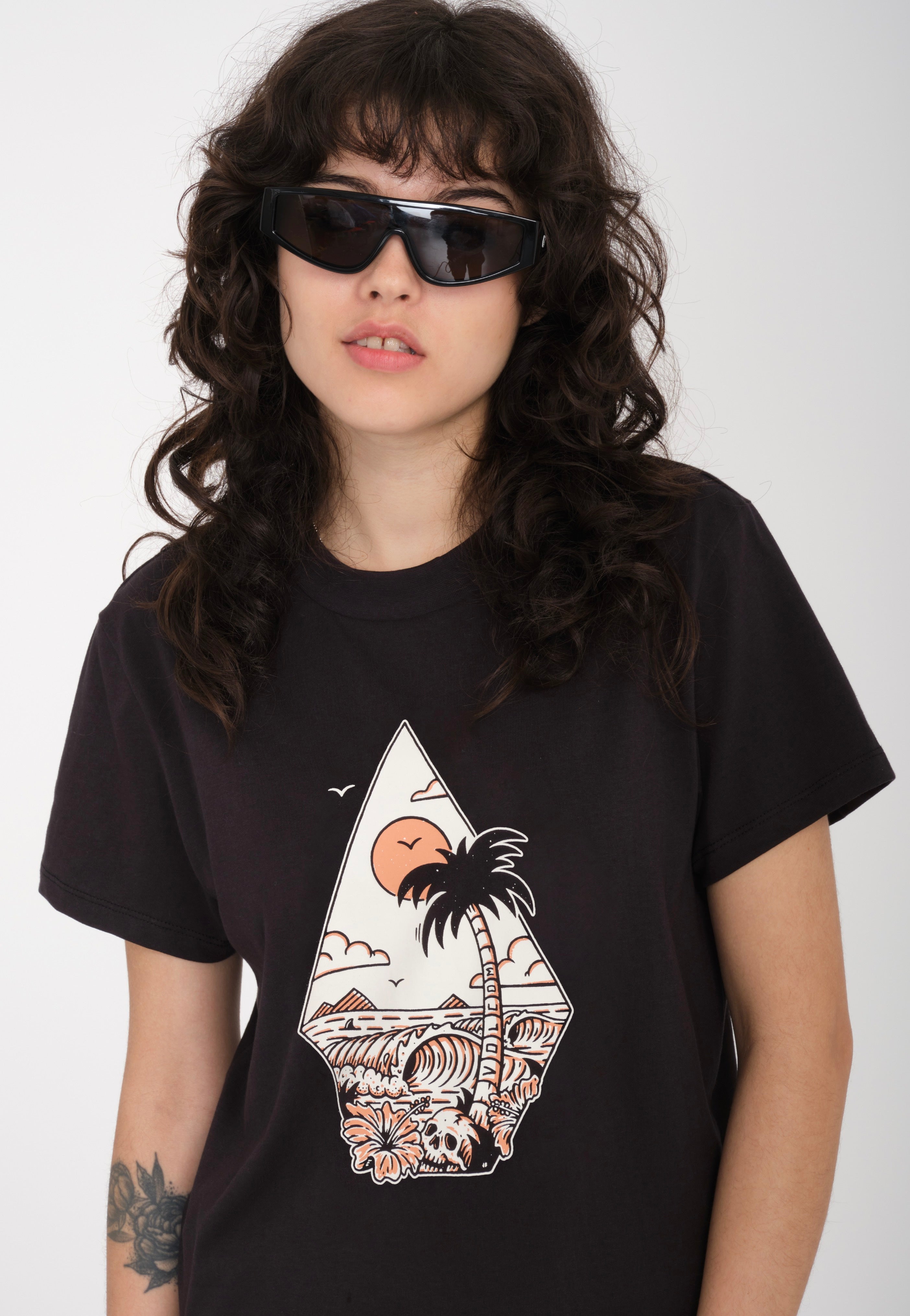 Volcom - Radical Daze Black - T-Shirt | Women-Image