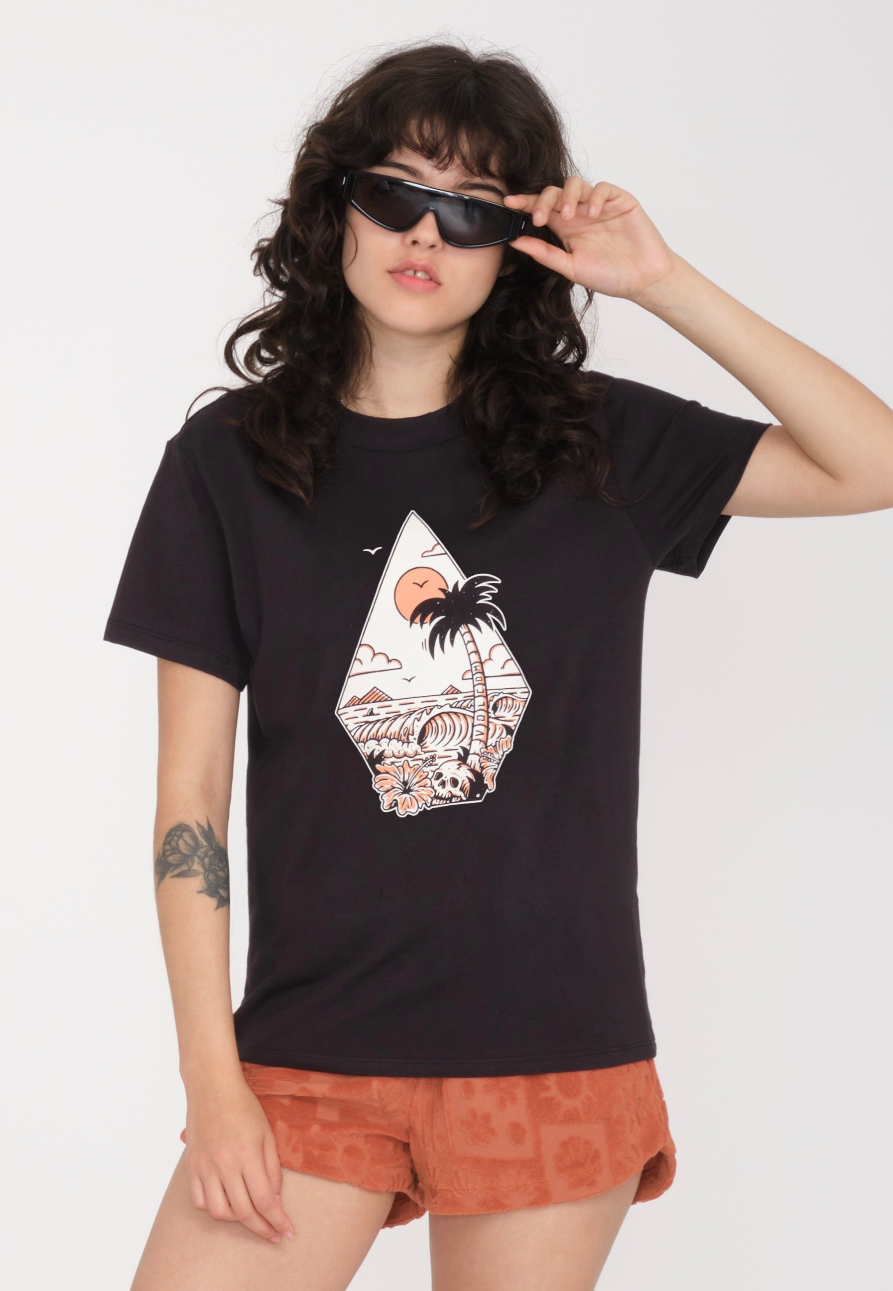 Volcom - Radical Daze Black - T-Shirt | Women-Image