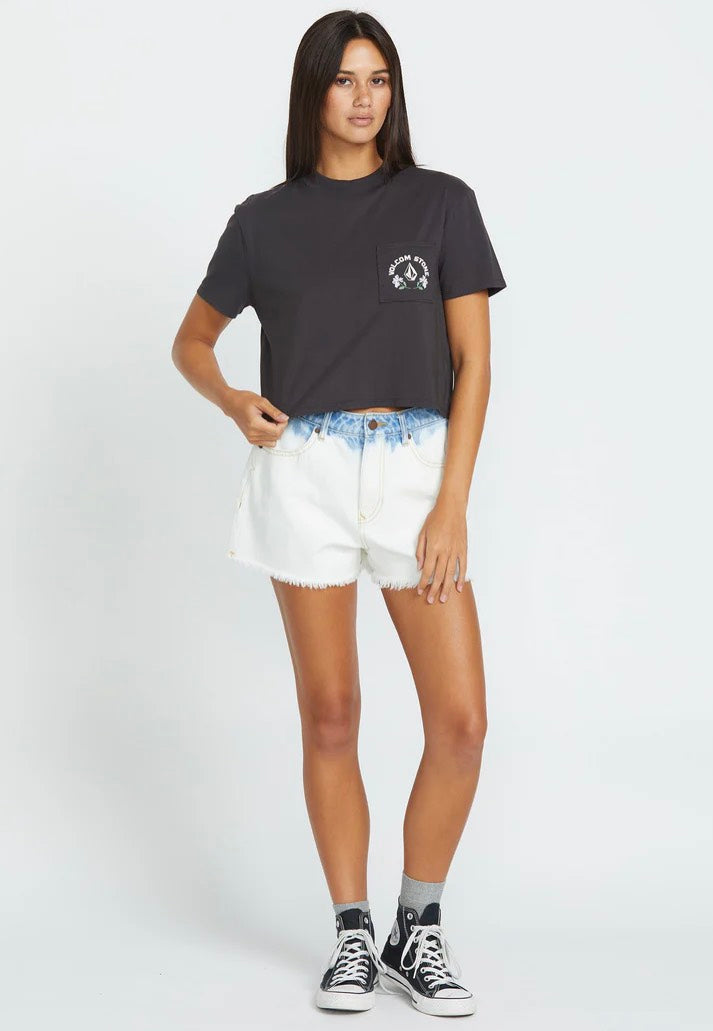 Volcom - Pocket Dial Vintage Black - T-Shirt | Women-Image