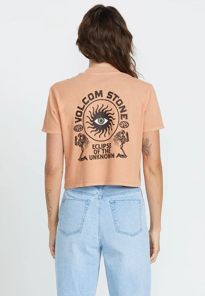 Volcom - Dial Crop Sand Brown - T-Shirt | Women-Image