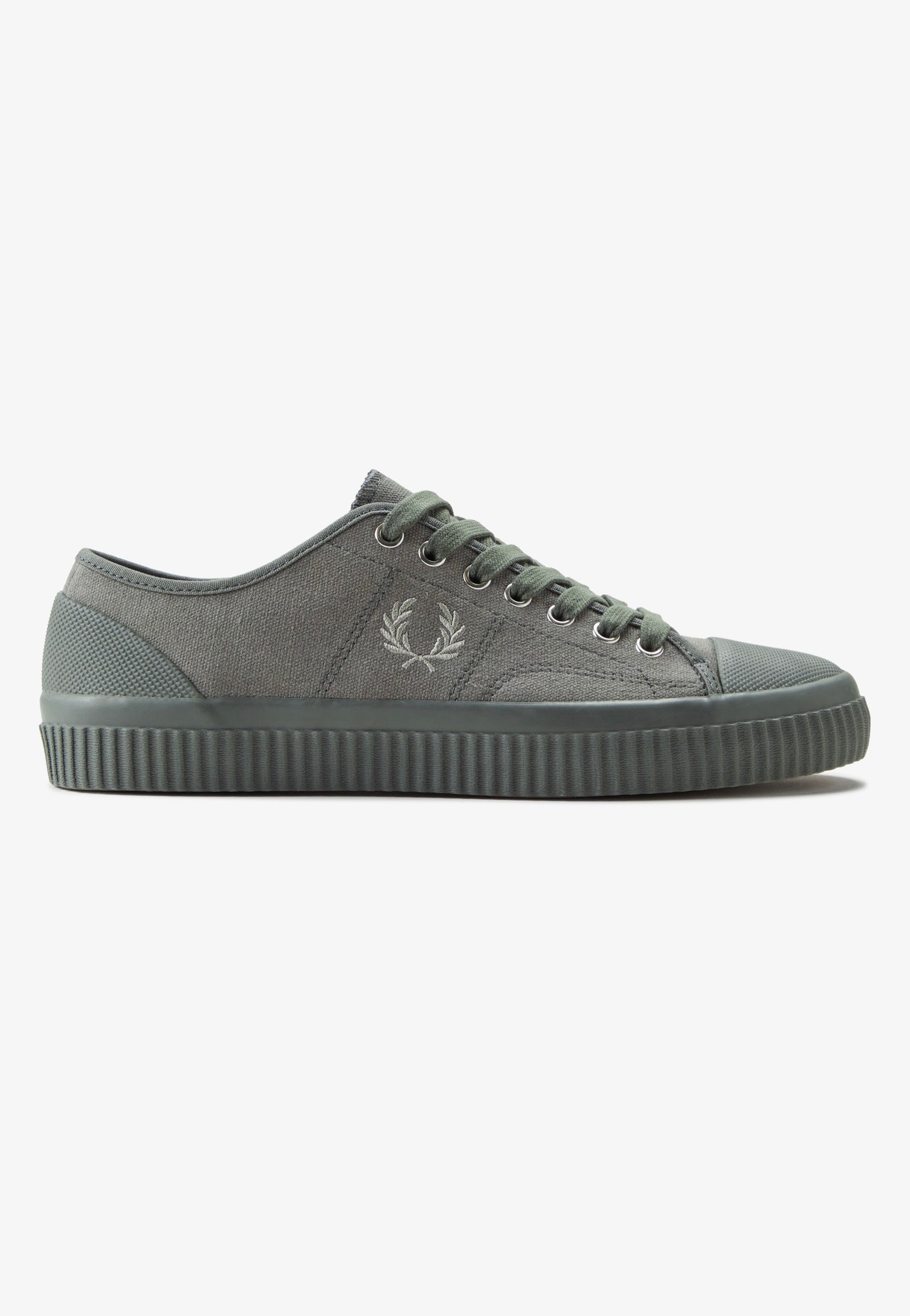 Fred Perry - Hughes Low Canvas Field Green/Warm Grey - Shoes | Men-Image