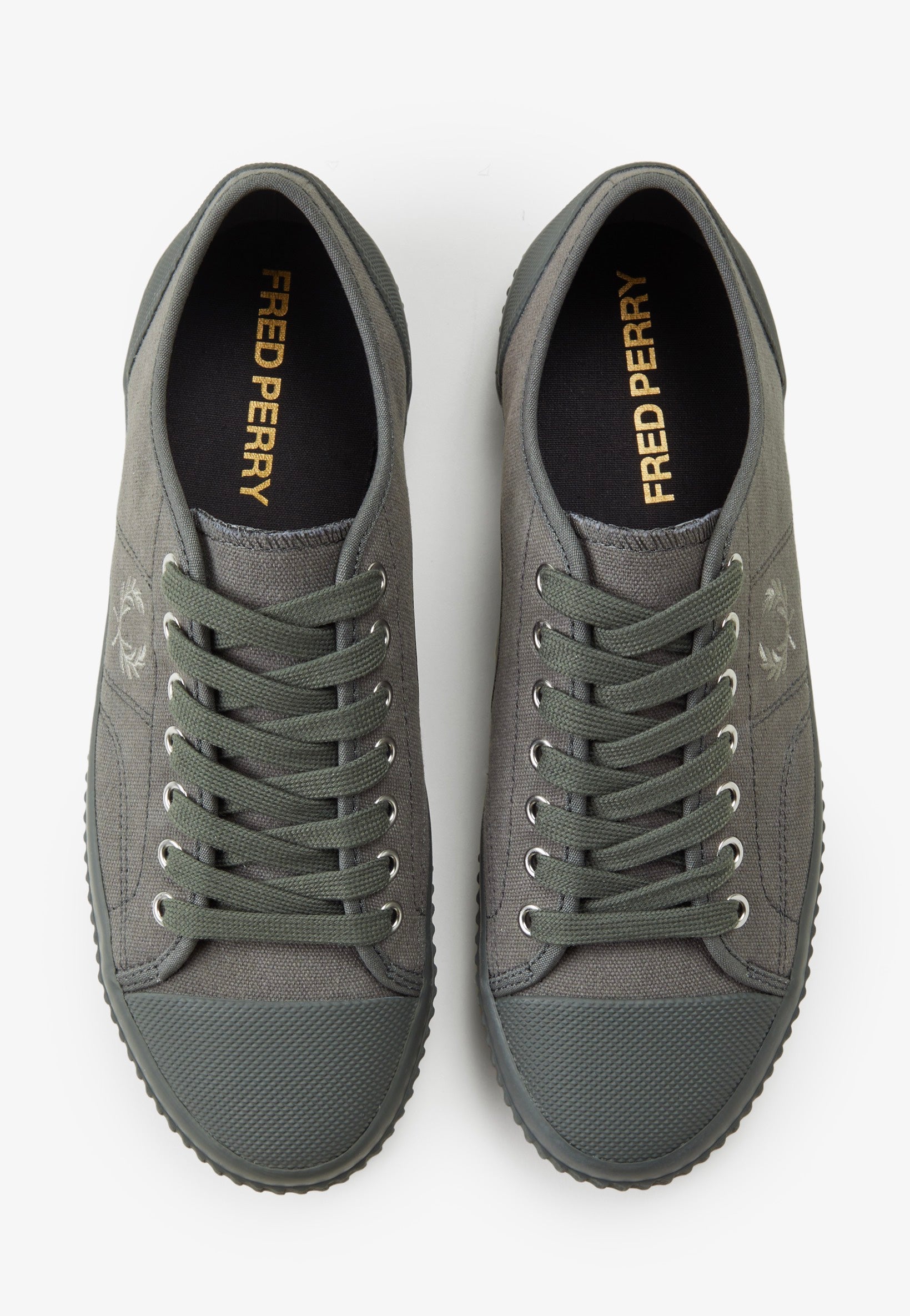 Fred Perry - Hughes Low Canvas Field Green/Warm Grey - Shoes | Men-Image