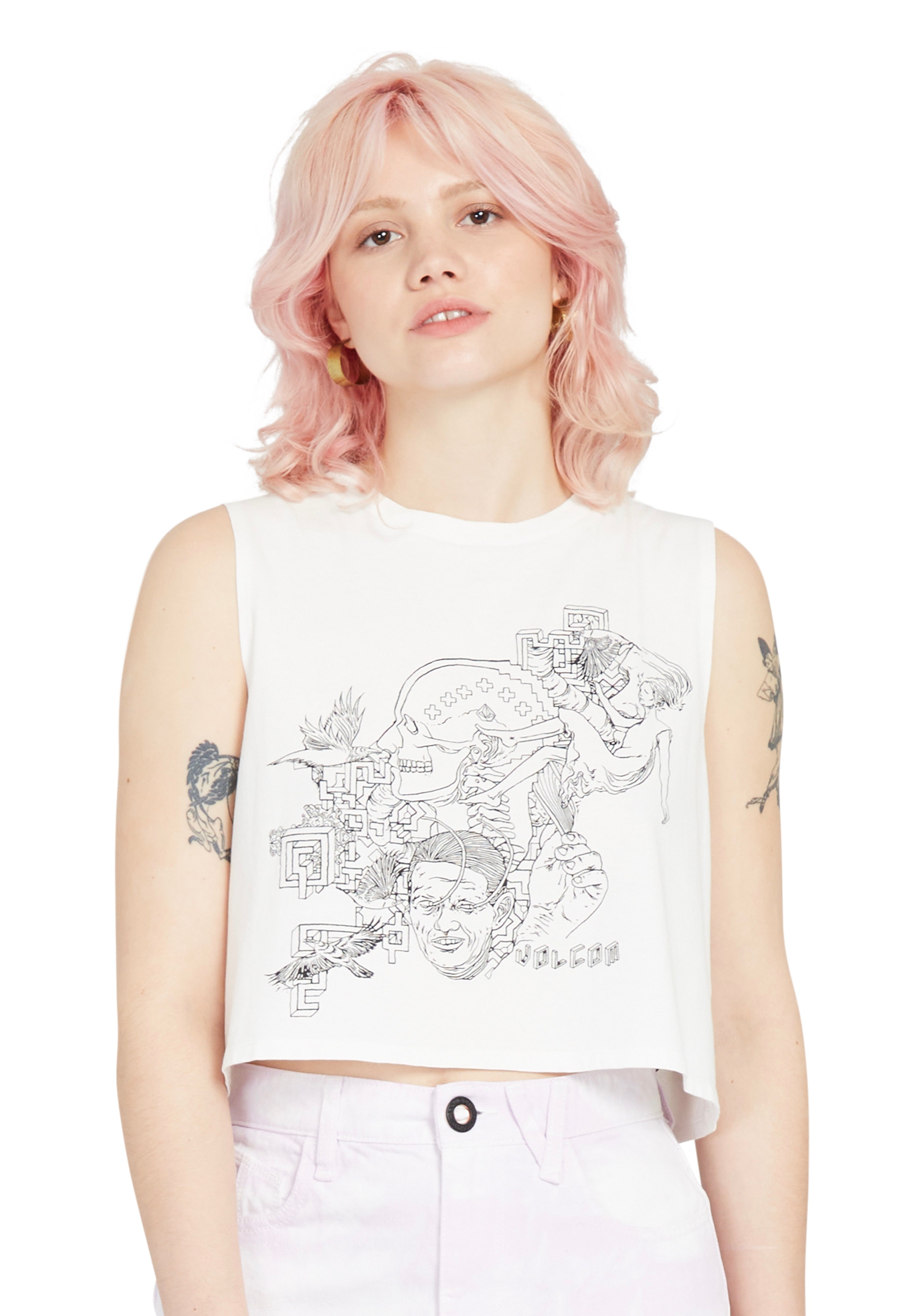 Volcom - Fa Ed Merlin Murray Star White - Tank | Women-Image