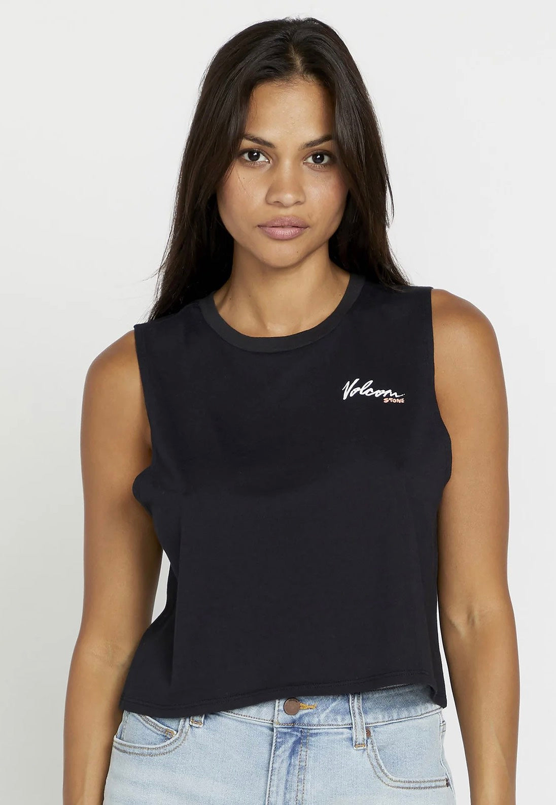 Volcom - Stone Hour Crop Black - Tank | Women-Image