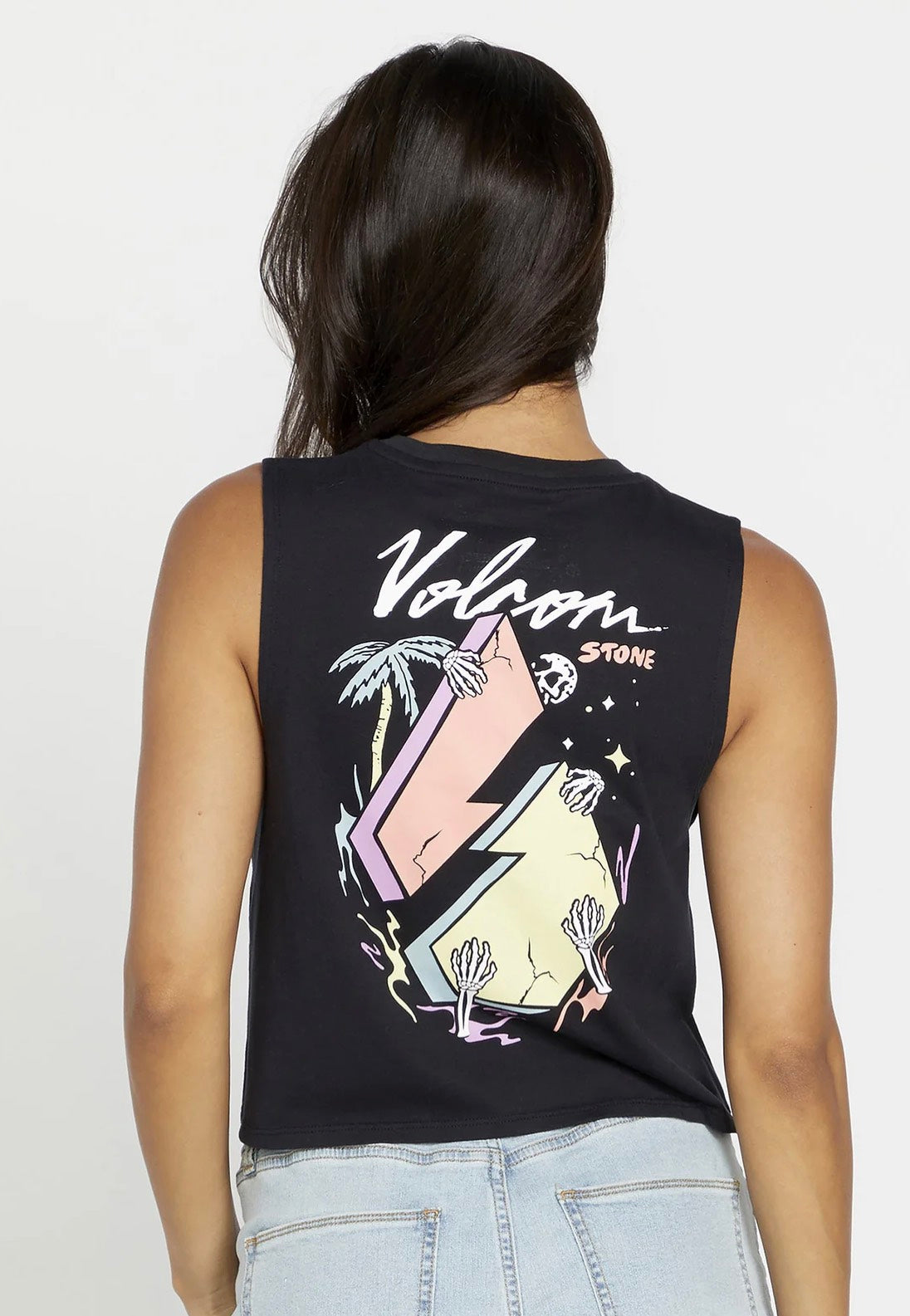 Volcom - Stone Hour Crop Black - Tank | Women-Image