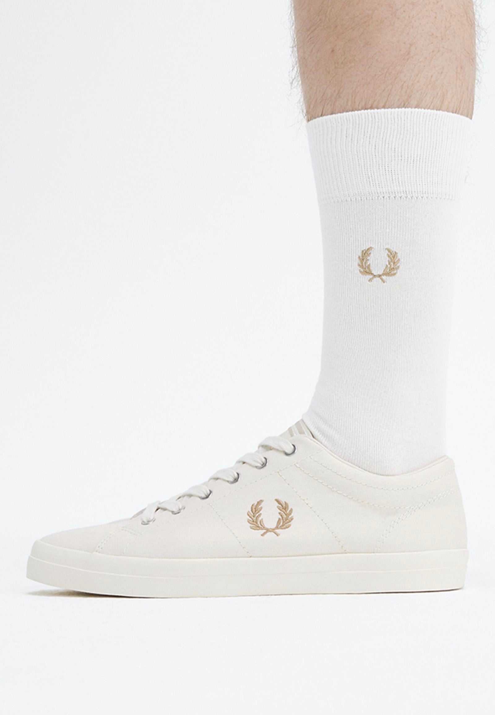 Fred Perry - Baseline Twill Ecru/Warm Stone - Shoes | Men-Image