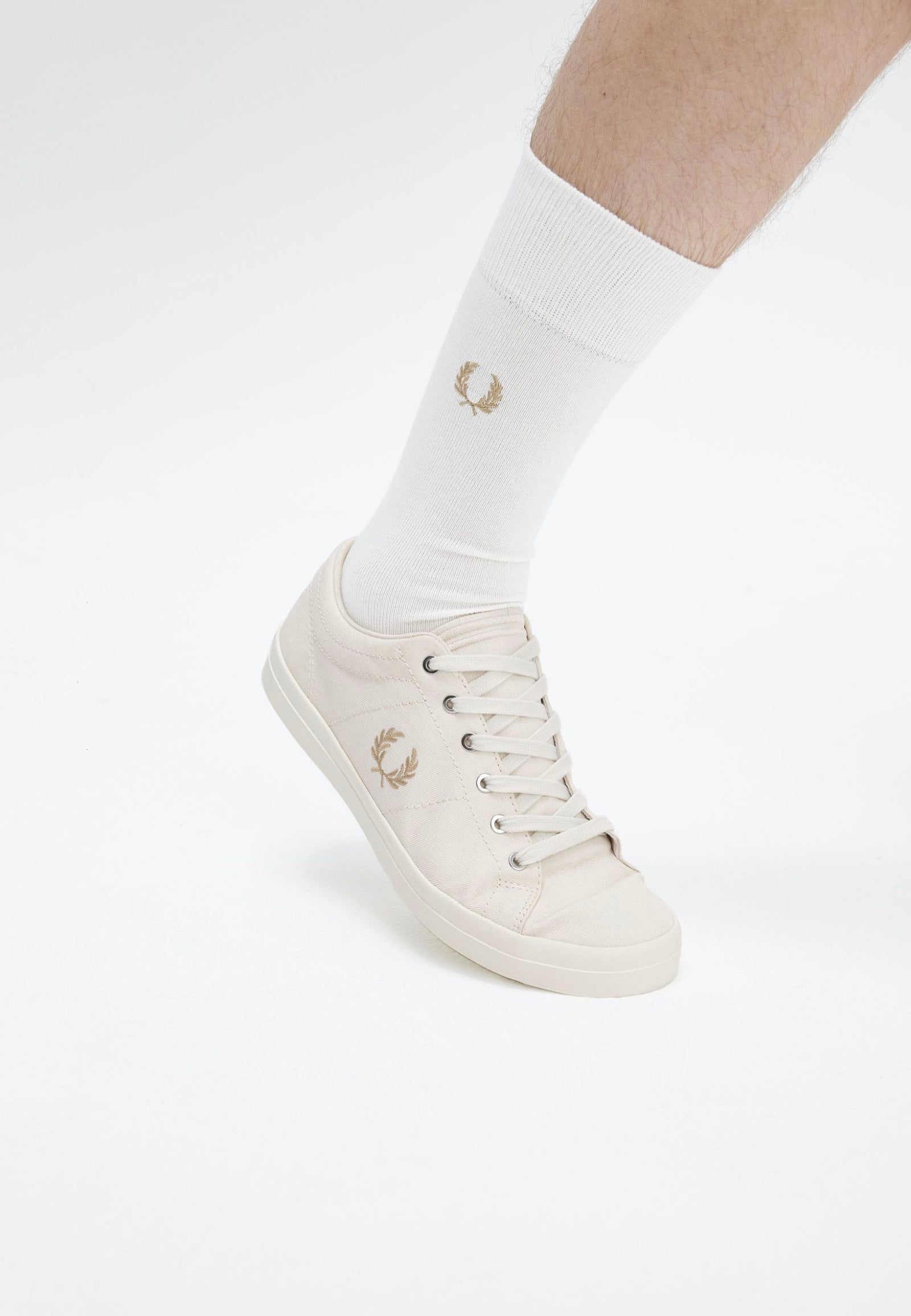 Fred Perry - Baseline Twill Ecru/Warm Stone - Shoes | Men-Image